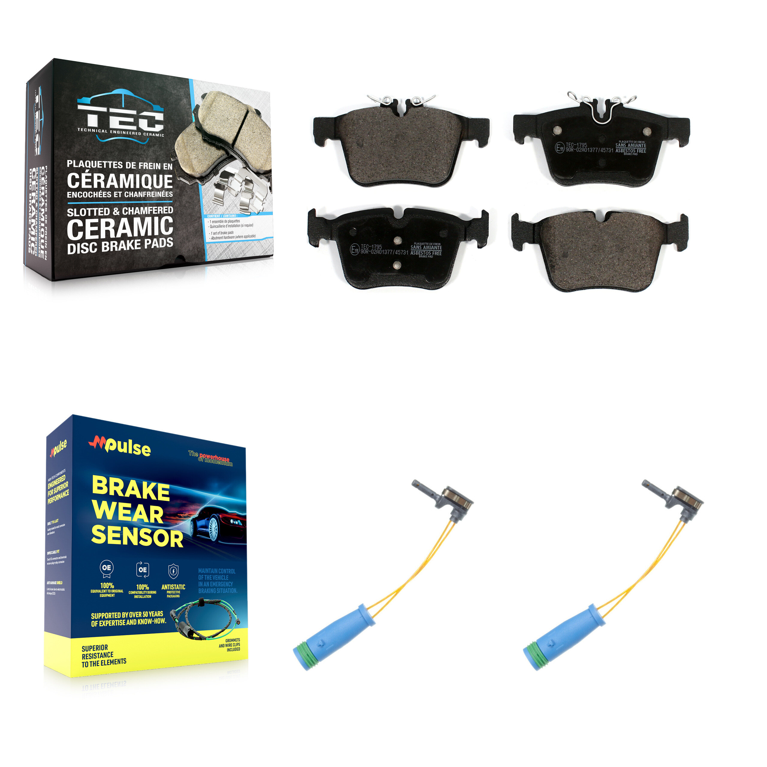 TEC - KTW-101385 - Rear Disc Brake Pad Kits
