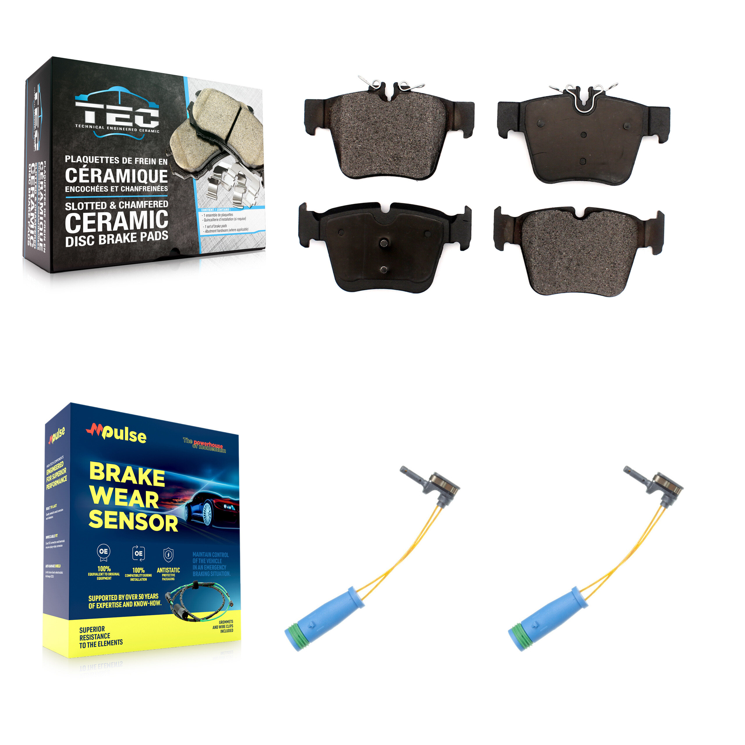 TEC - KTW-101387 - Rear Disc Brake Pad Kits