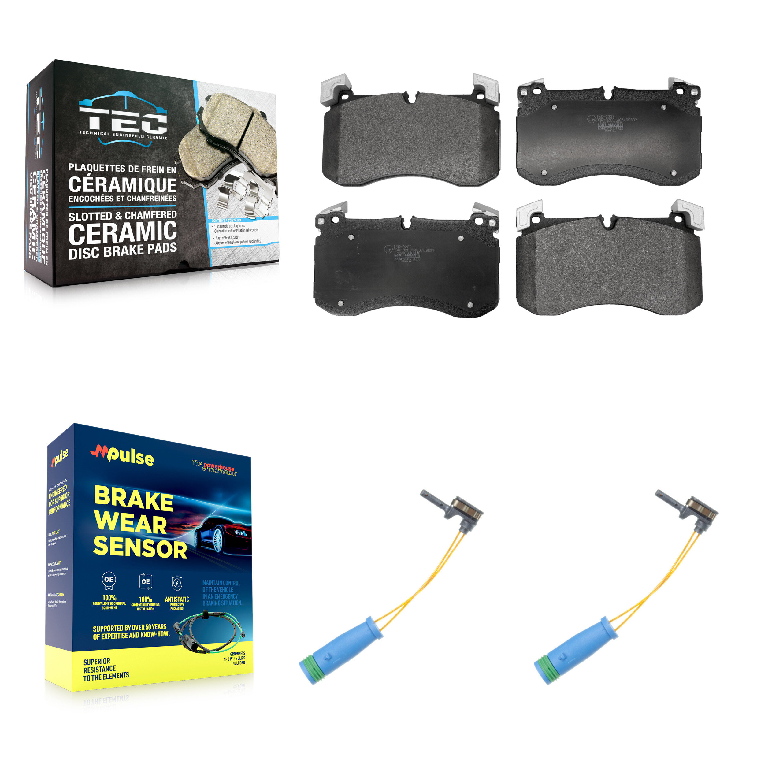 TEC - KTW-101699 - Front Disc Brake Pad Kits