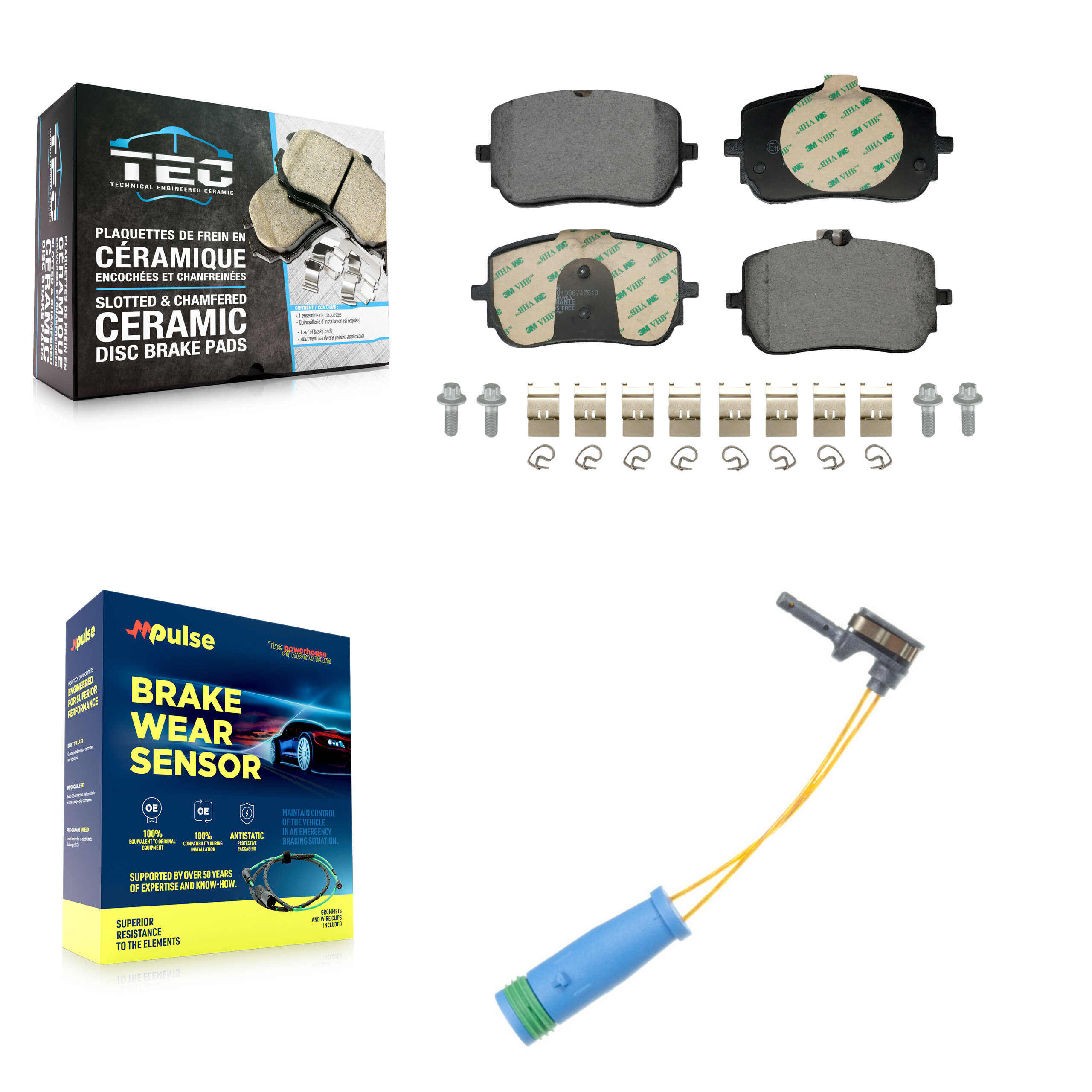 TEC - KTW-101708 - Front Disc Brake Pad Kits