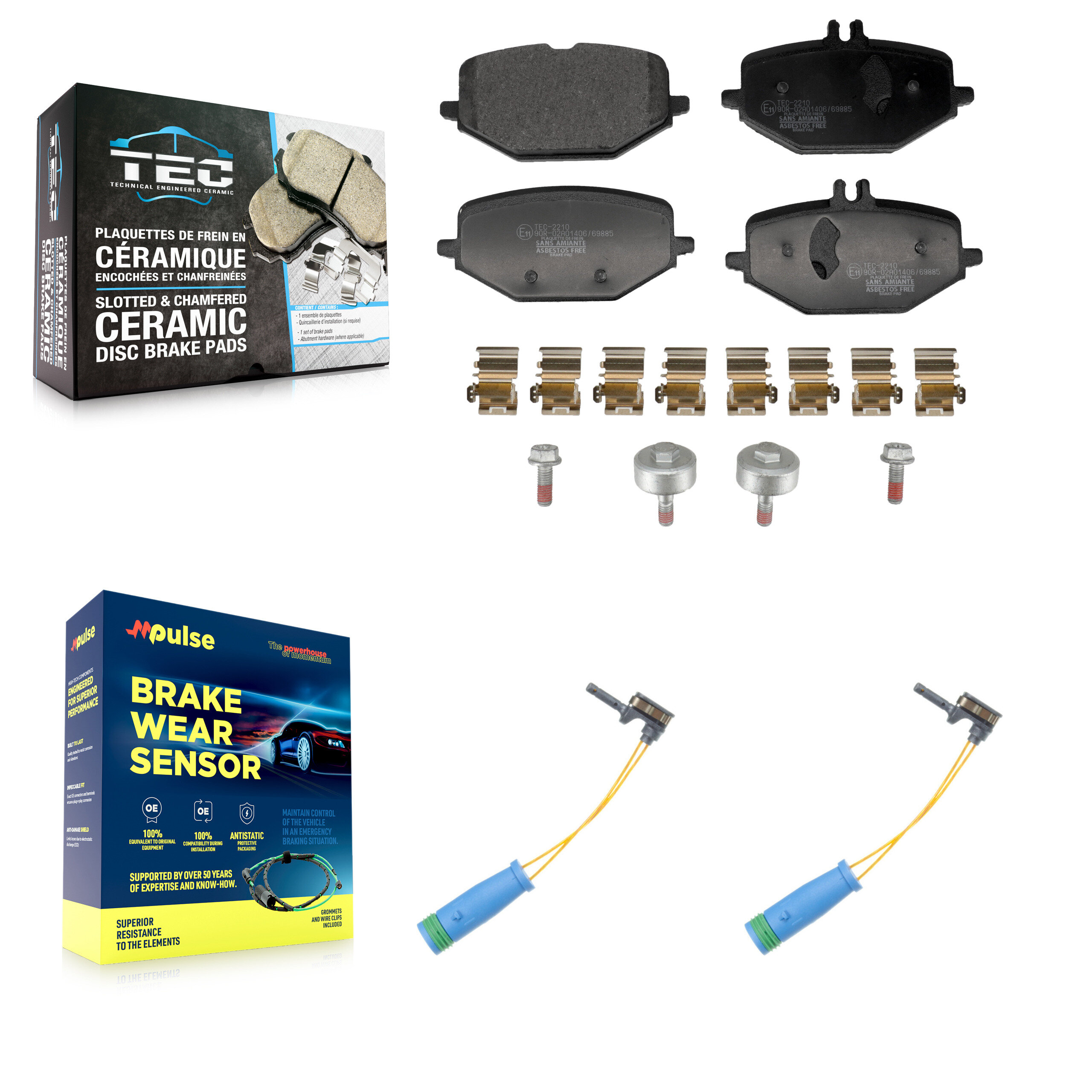 TEC - KTW-101732 - Rear Disc Brake Pad Kits