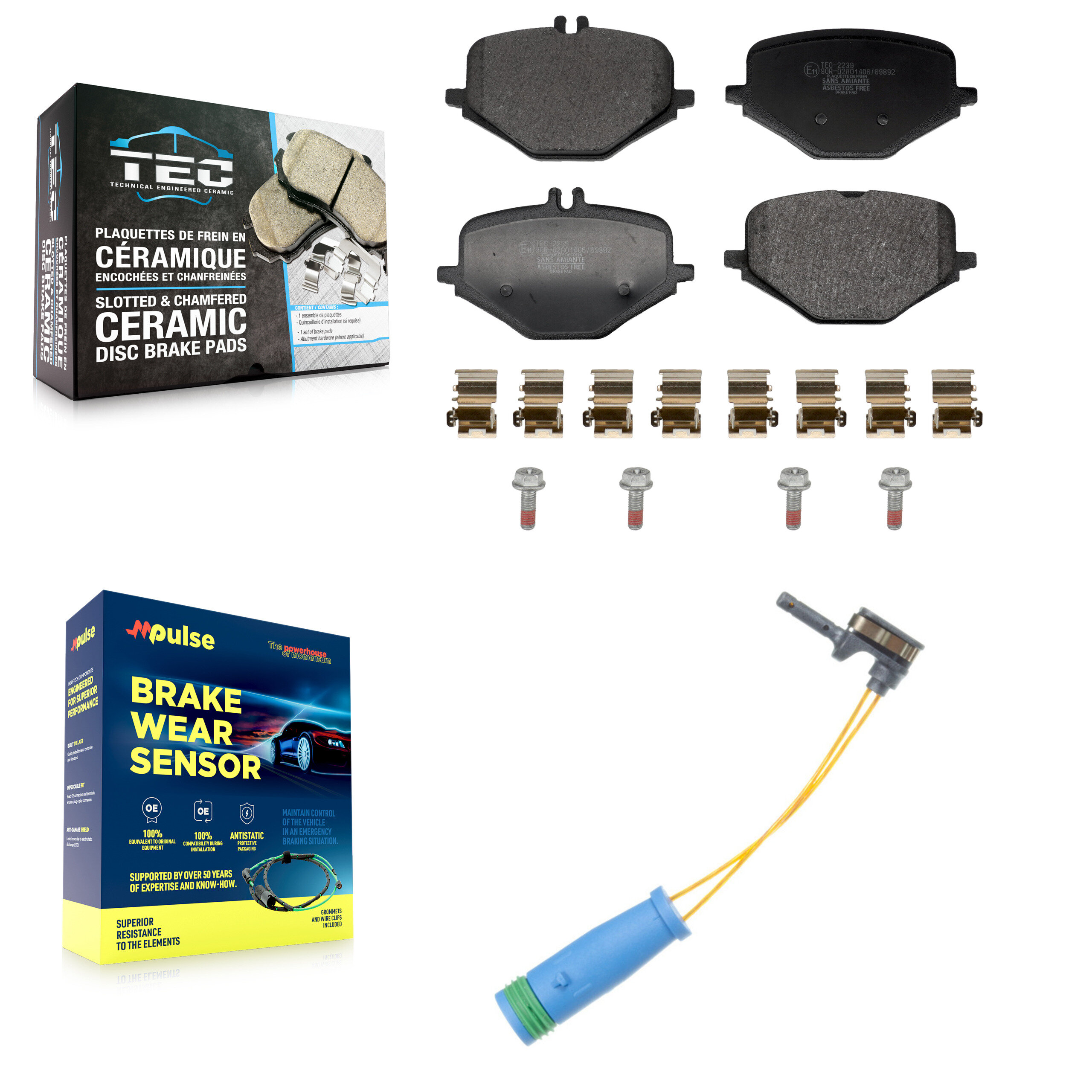 TEC - KTW-101749 - Rear Disc Brake Pad Kits