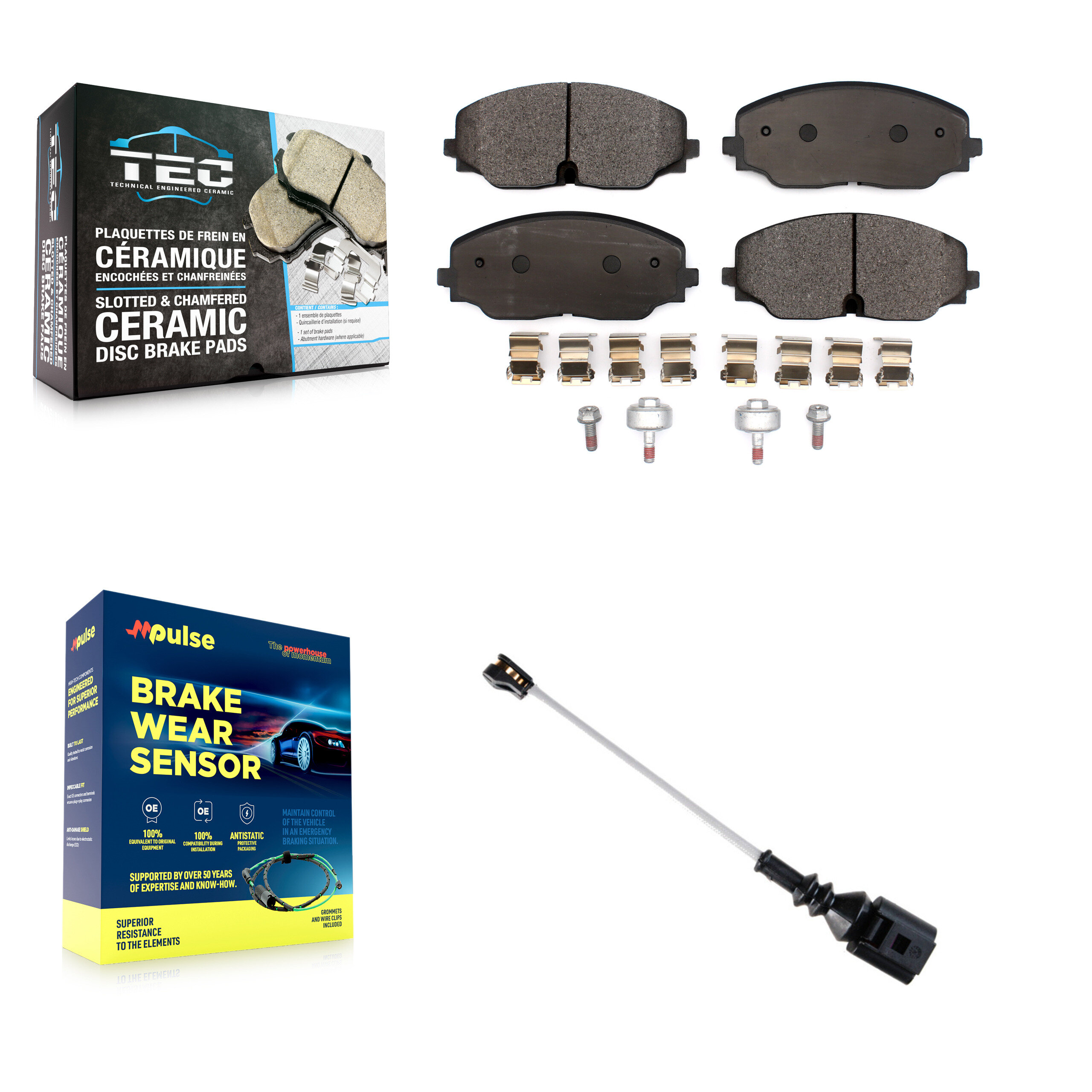 TEC - KTW-101826 - Front Disc Brake Pad Kits