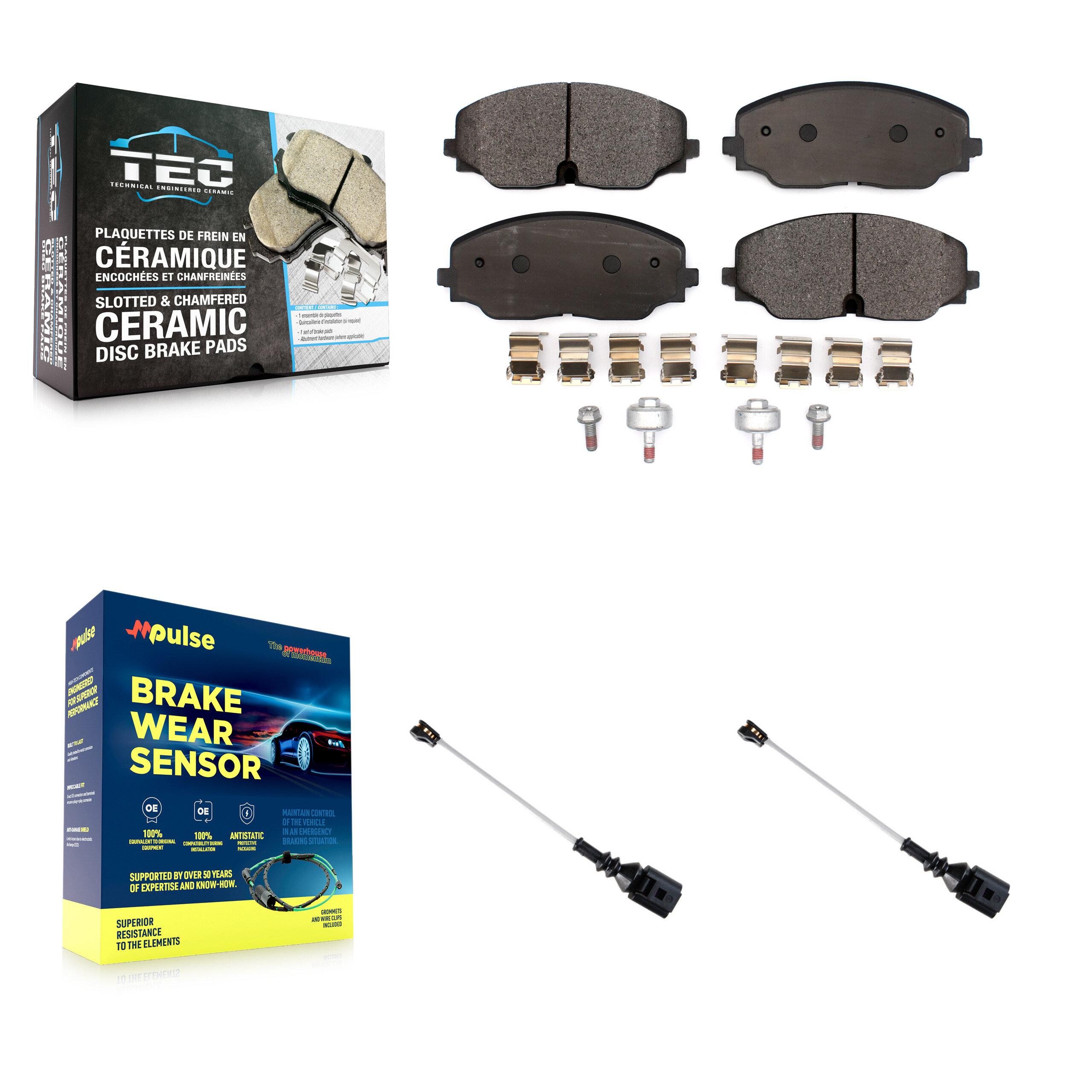 TEC - KTW-101831 - Front Disc Brake Pad Kits