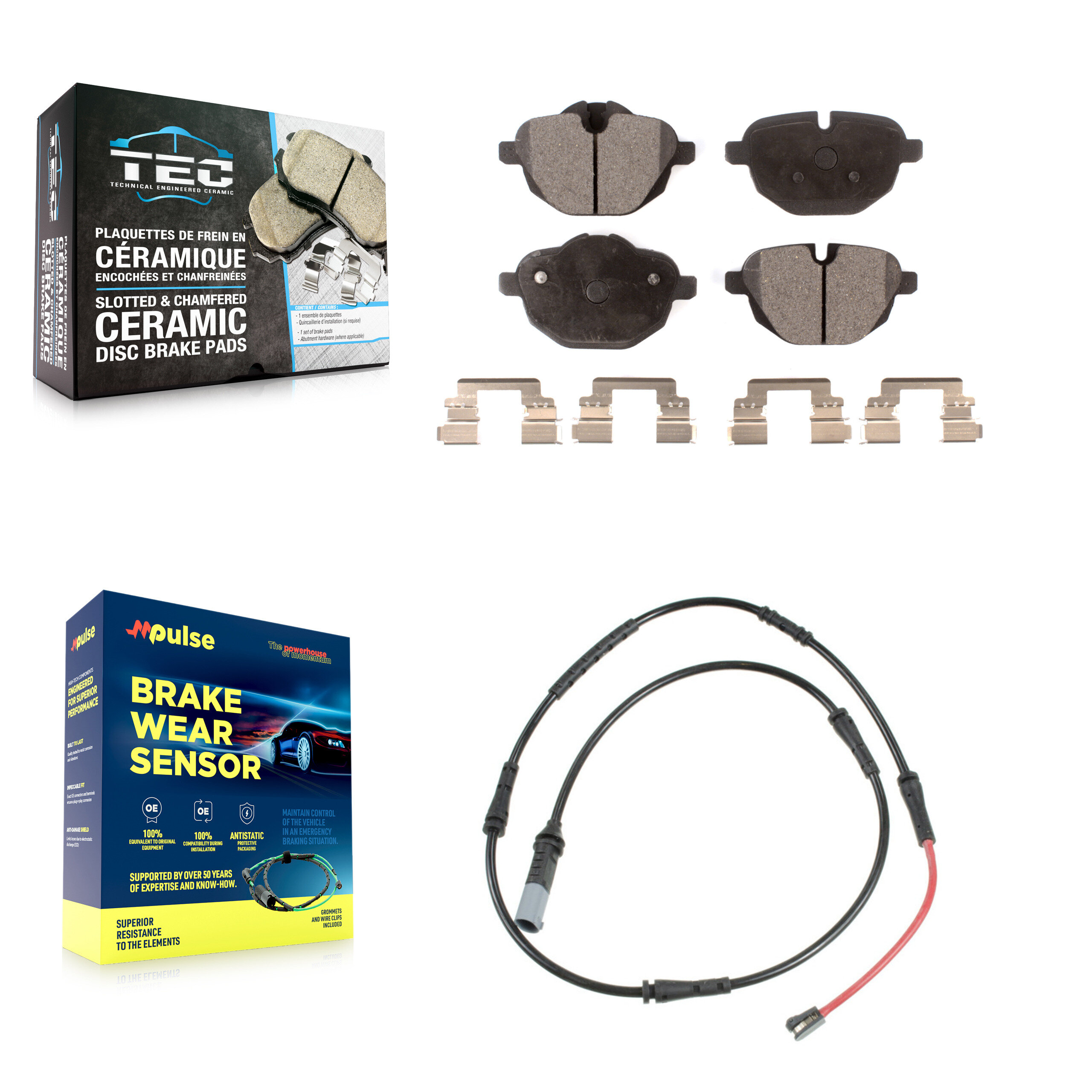TEC - KTW-101837 - Rear Disc Brake Pad Kits