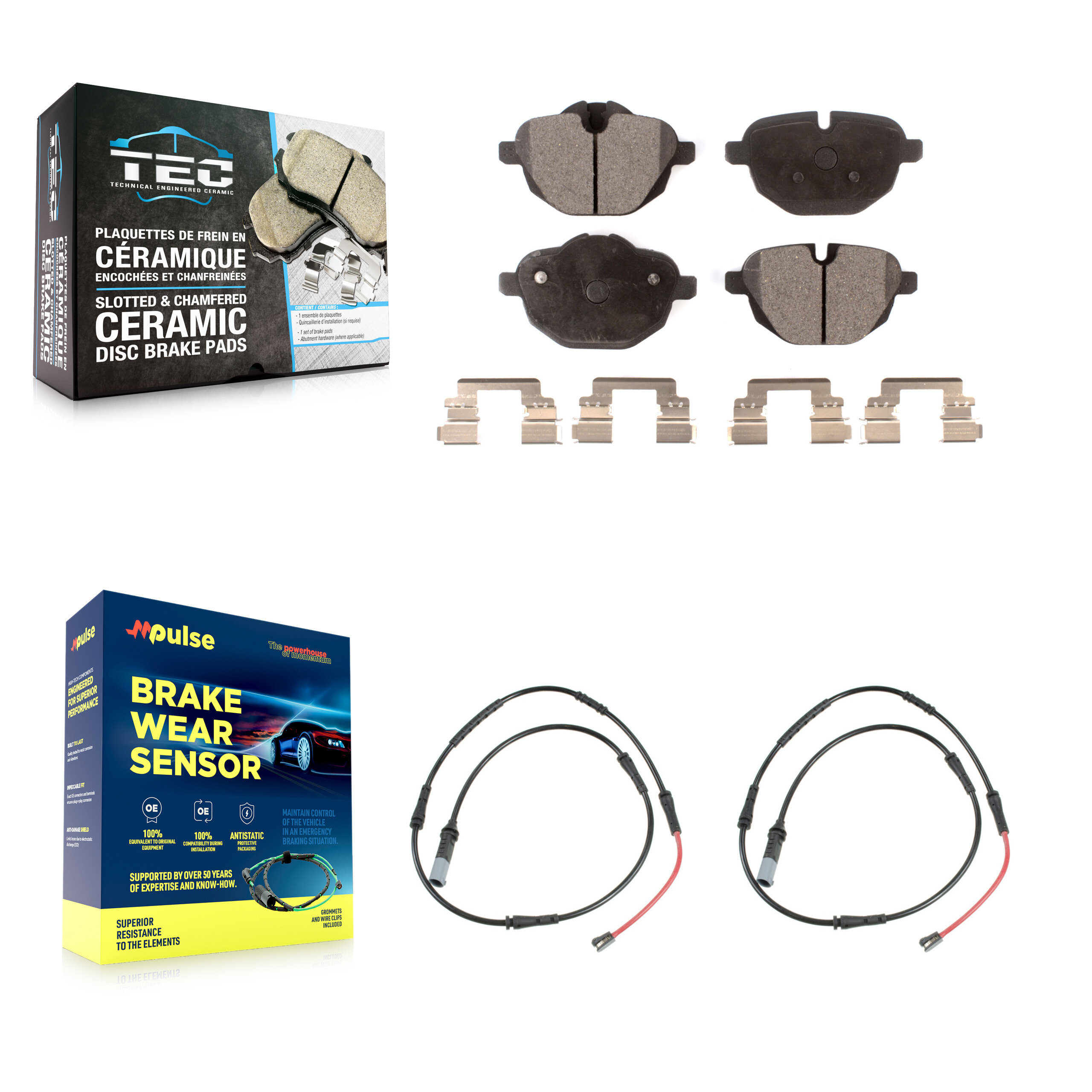 TEC - KTW-101844 - Rear Disc Brake Pad Kits