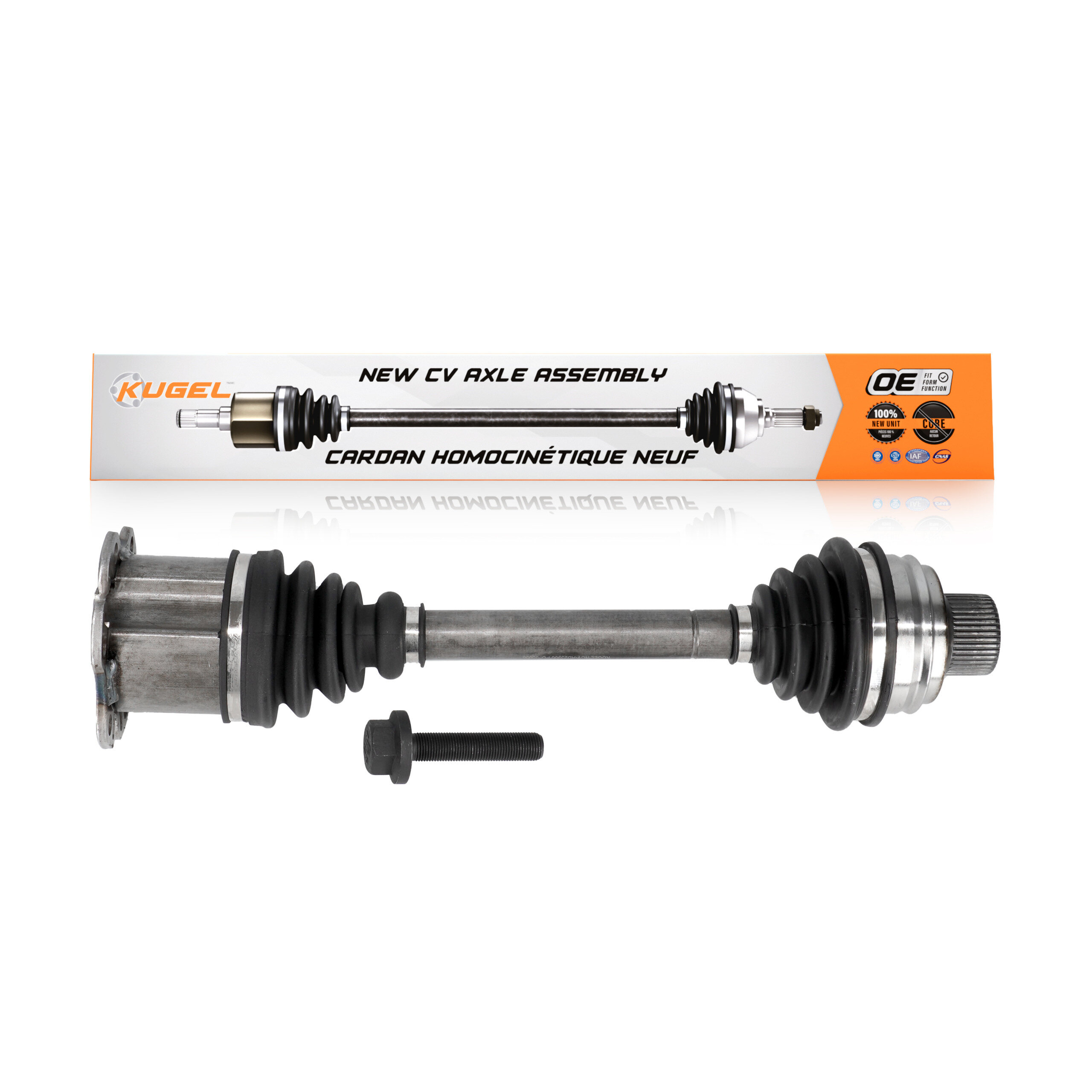 Kugel - NCV-AD23906 - Front Right CV Axle Shaft