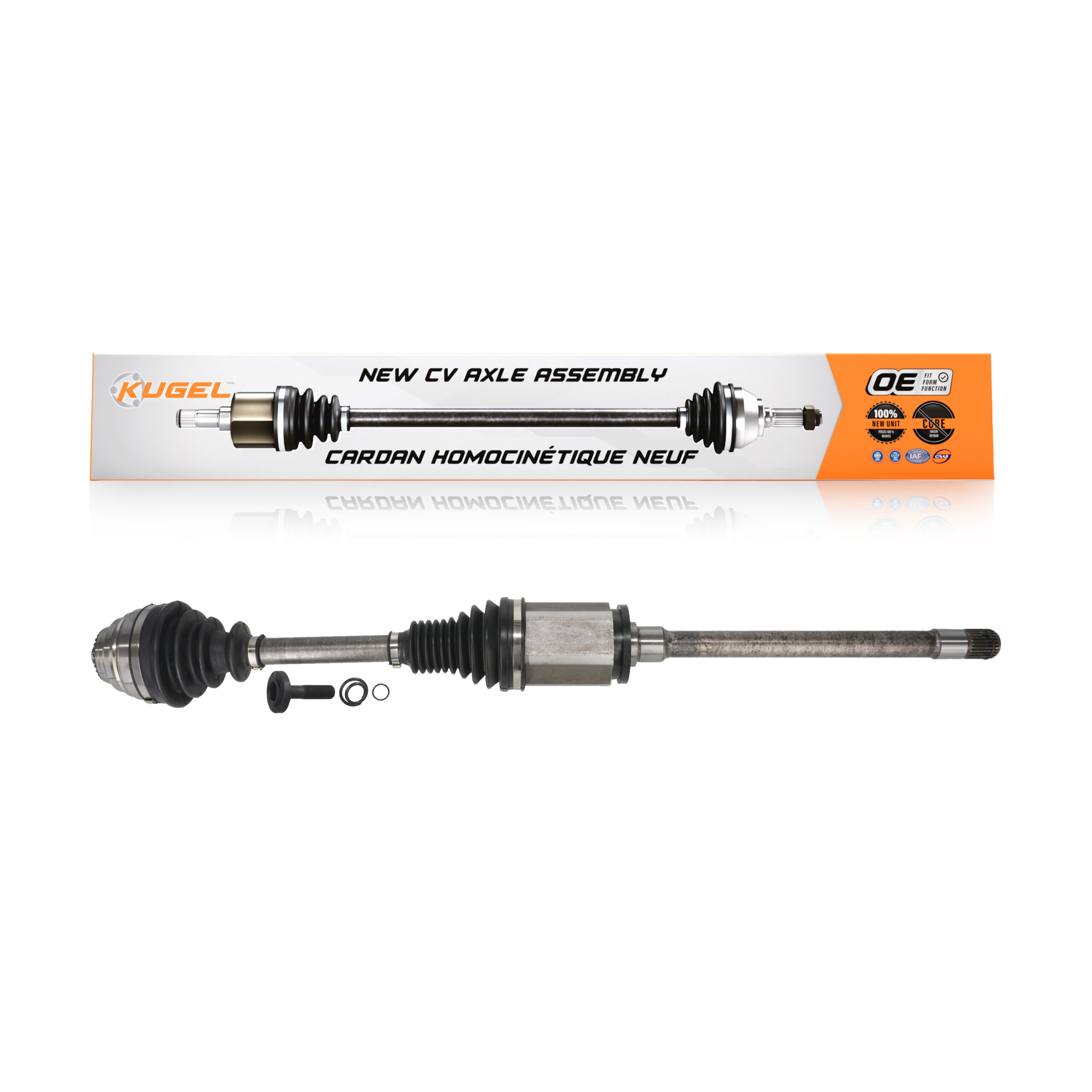 Kugel - NCV-BM27044 - Front Right CV Axle Shaft