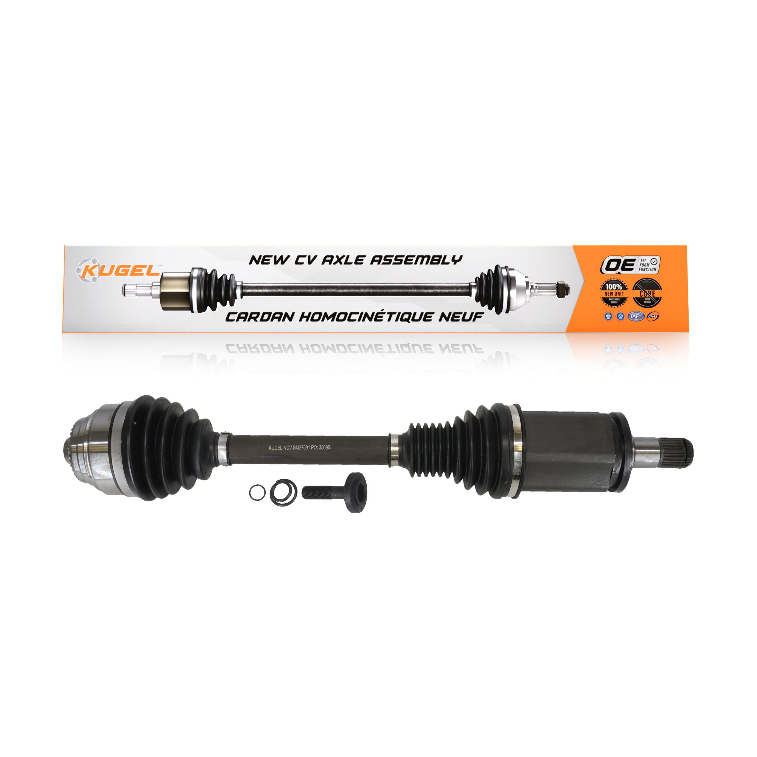 Kugel - NCV-BM27091 - Front Left CV Axle Shaft