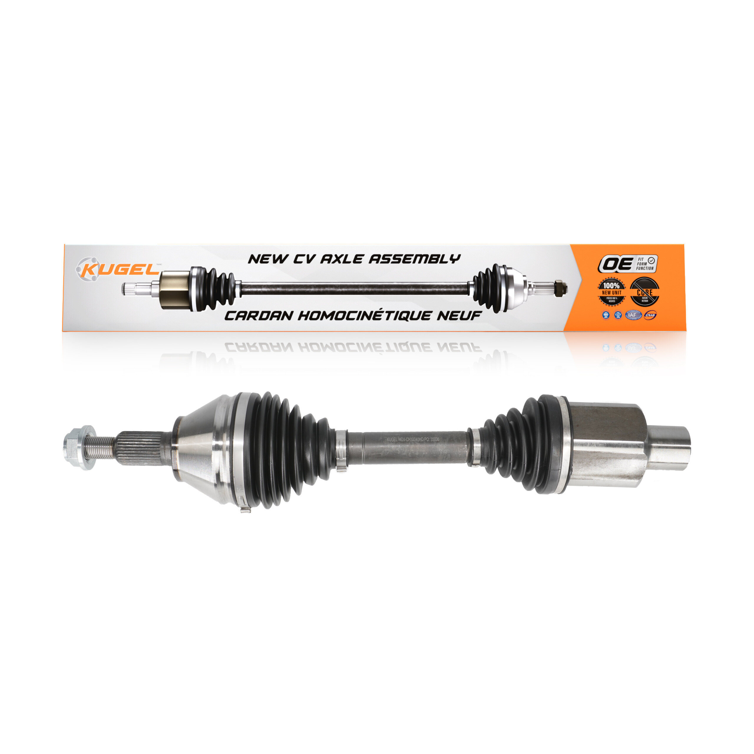 Kugel - NCV-CH10040HD - Front Right CV Axle Shaft
