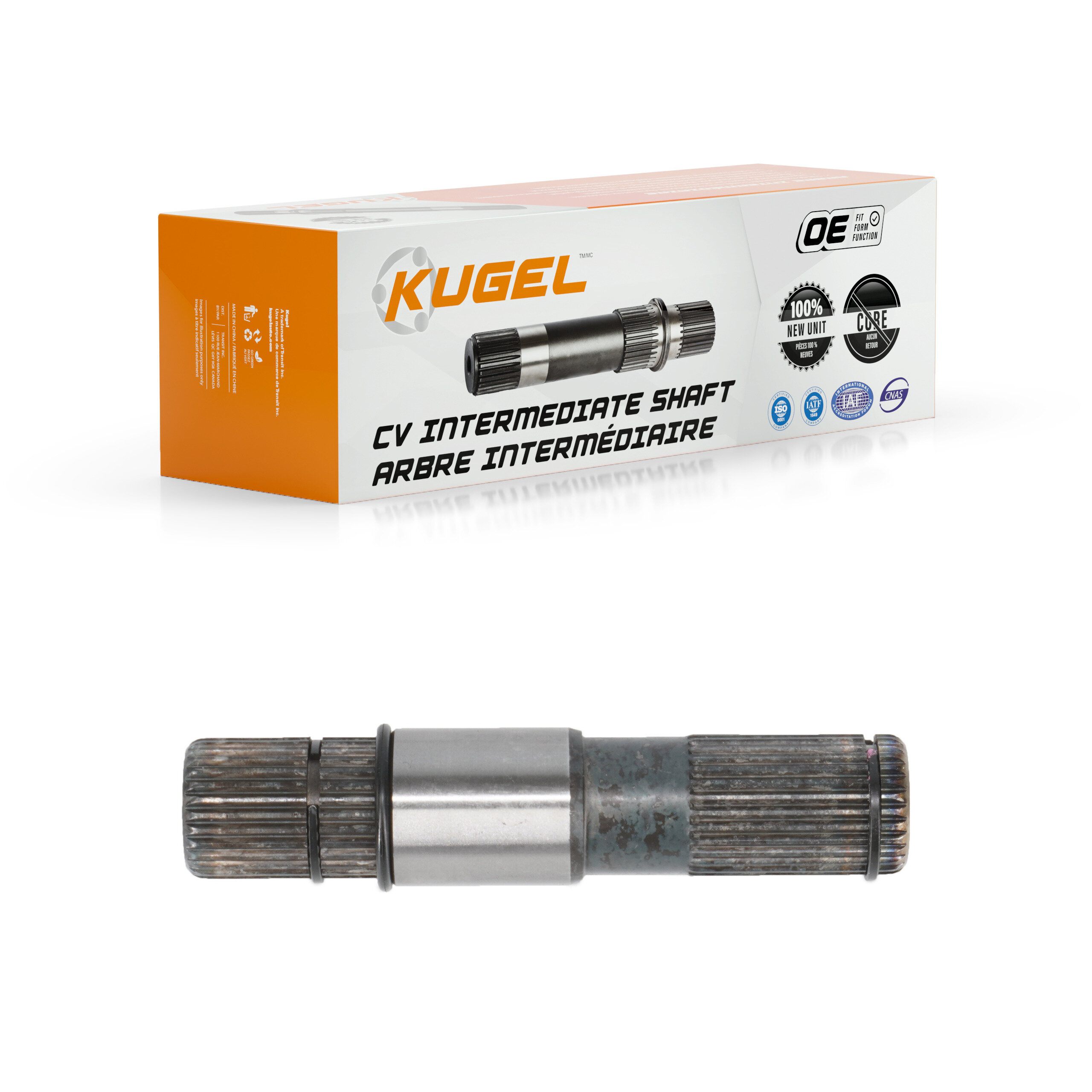Kugel - NCV-CH12001 - Front Left CV Intermediate Shaft