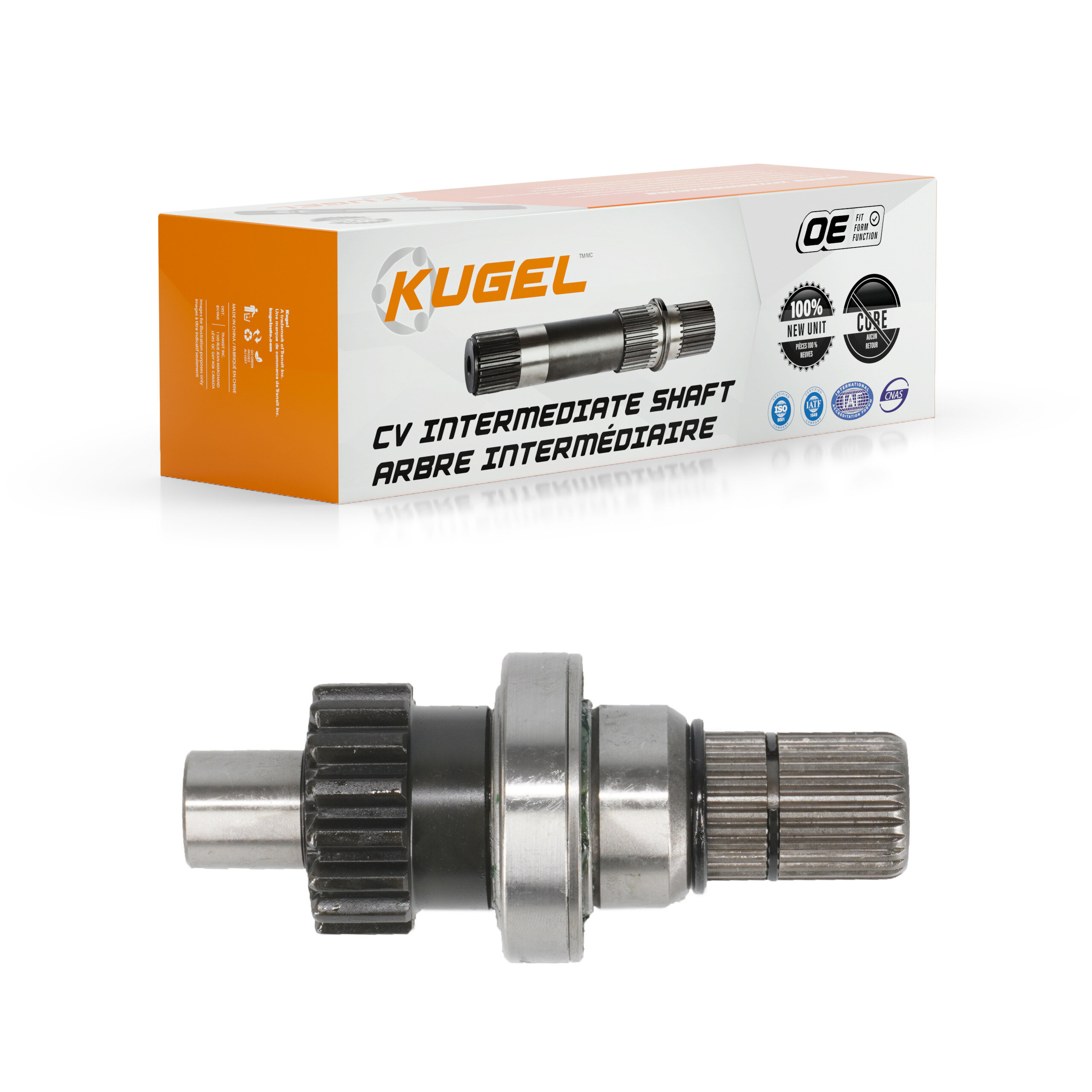 Kugel - NCV-CH12006 - Front Right CV Intermediate Shaft