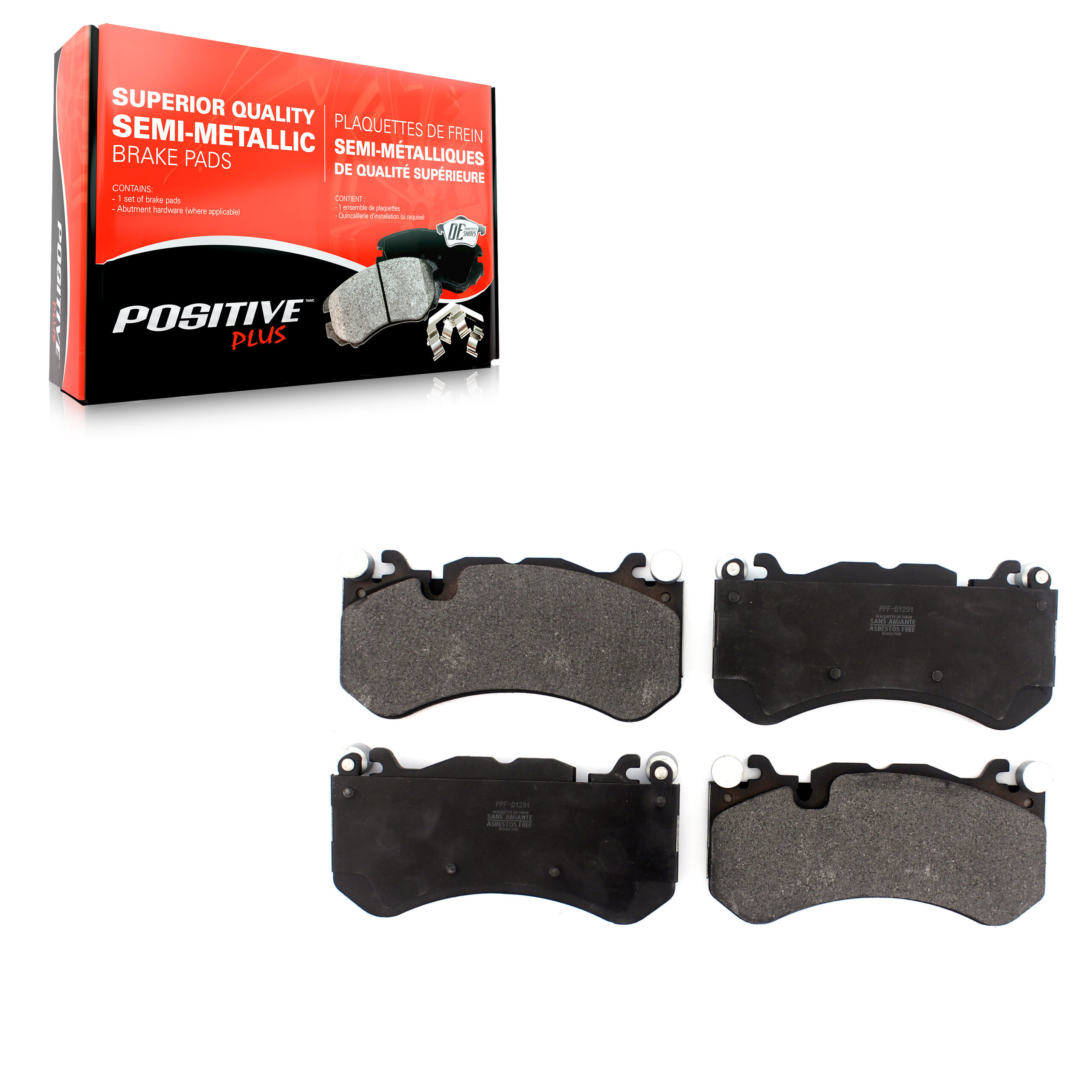 Positive Plus - PPF-D1291 - Front Disc Brake Pad
