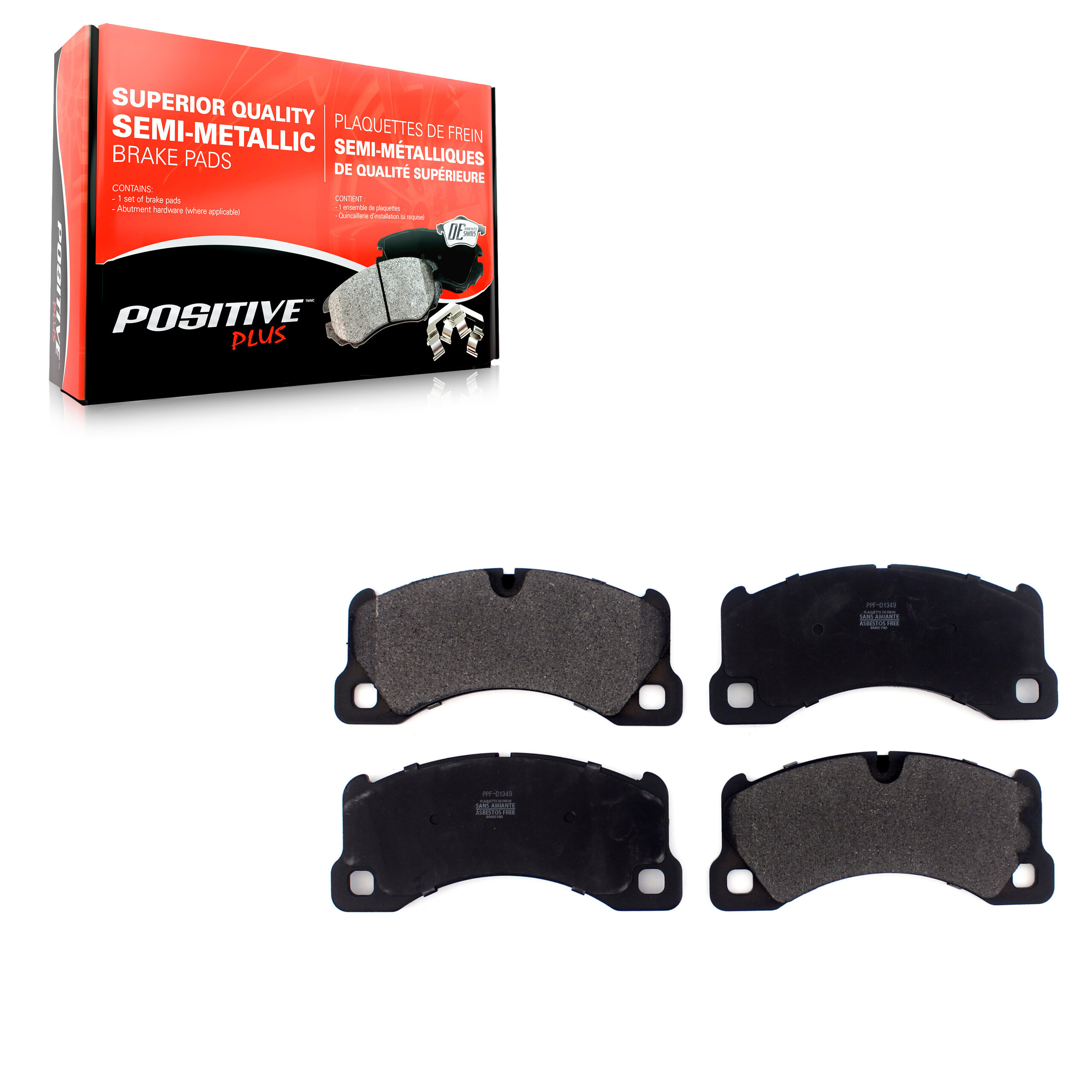 Positive Plus - PPF-D1349 - Front Disc Brake Pad