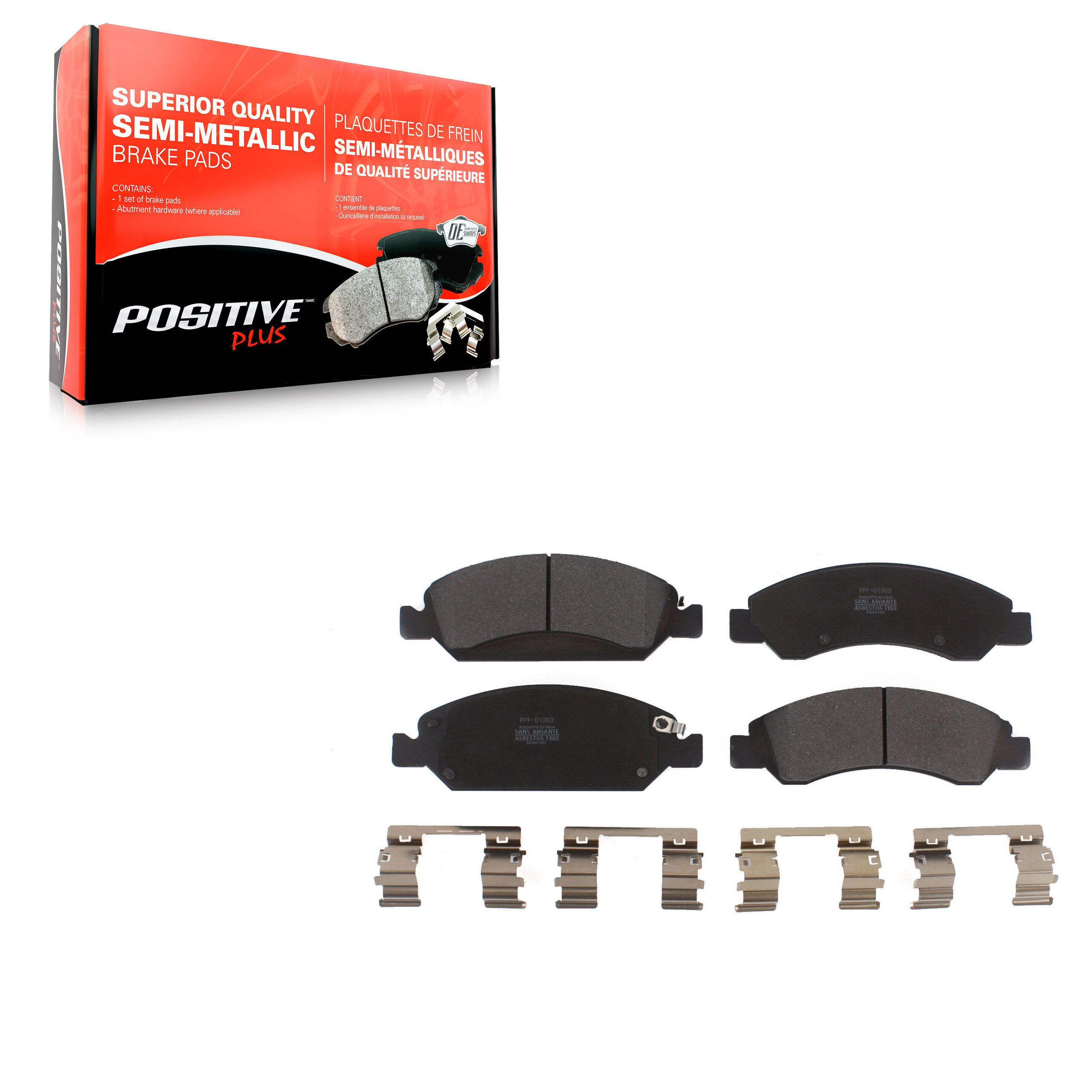 Positive Plus - PPF-D1363 - Front Disc Brake Pad
