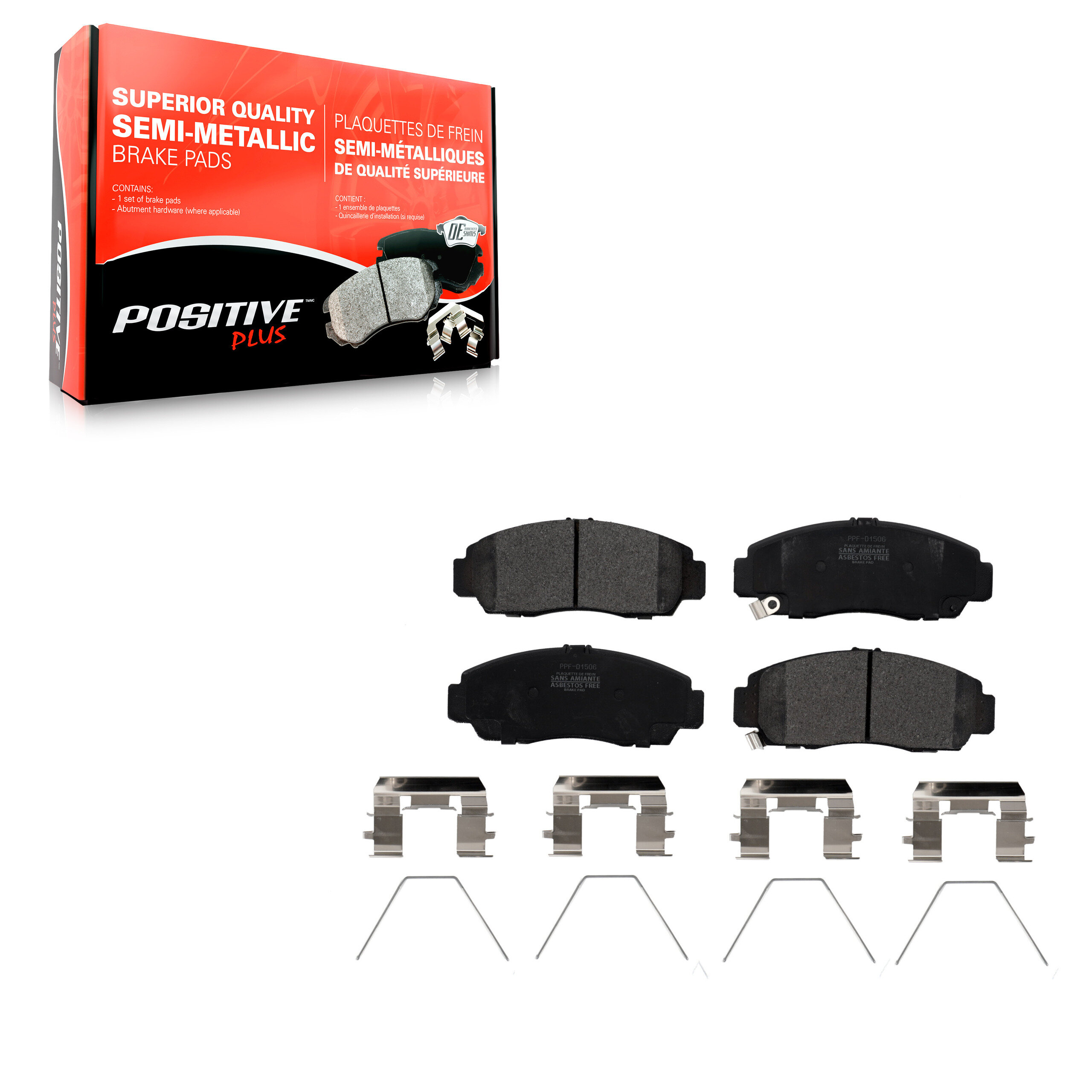 Positive Plus - PPF-D1506 - Front Disc Brake Pad