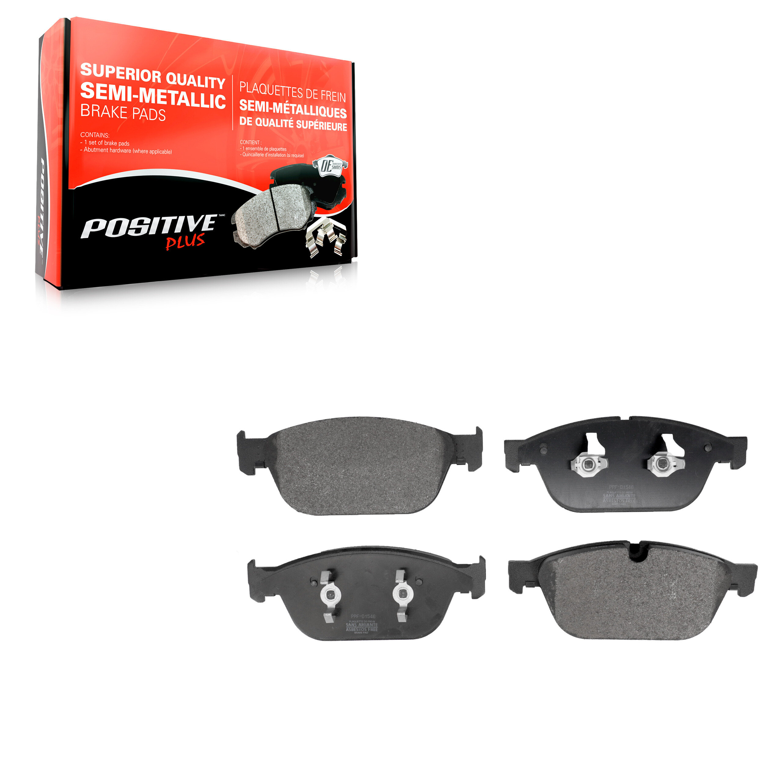 Positive Plus - PPF-D1546 - Front Disc Brake Pad