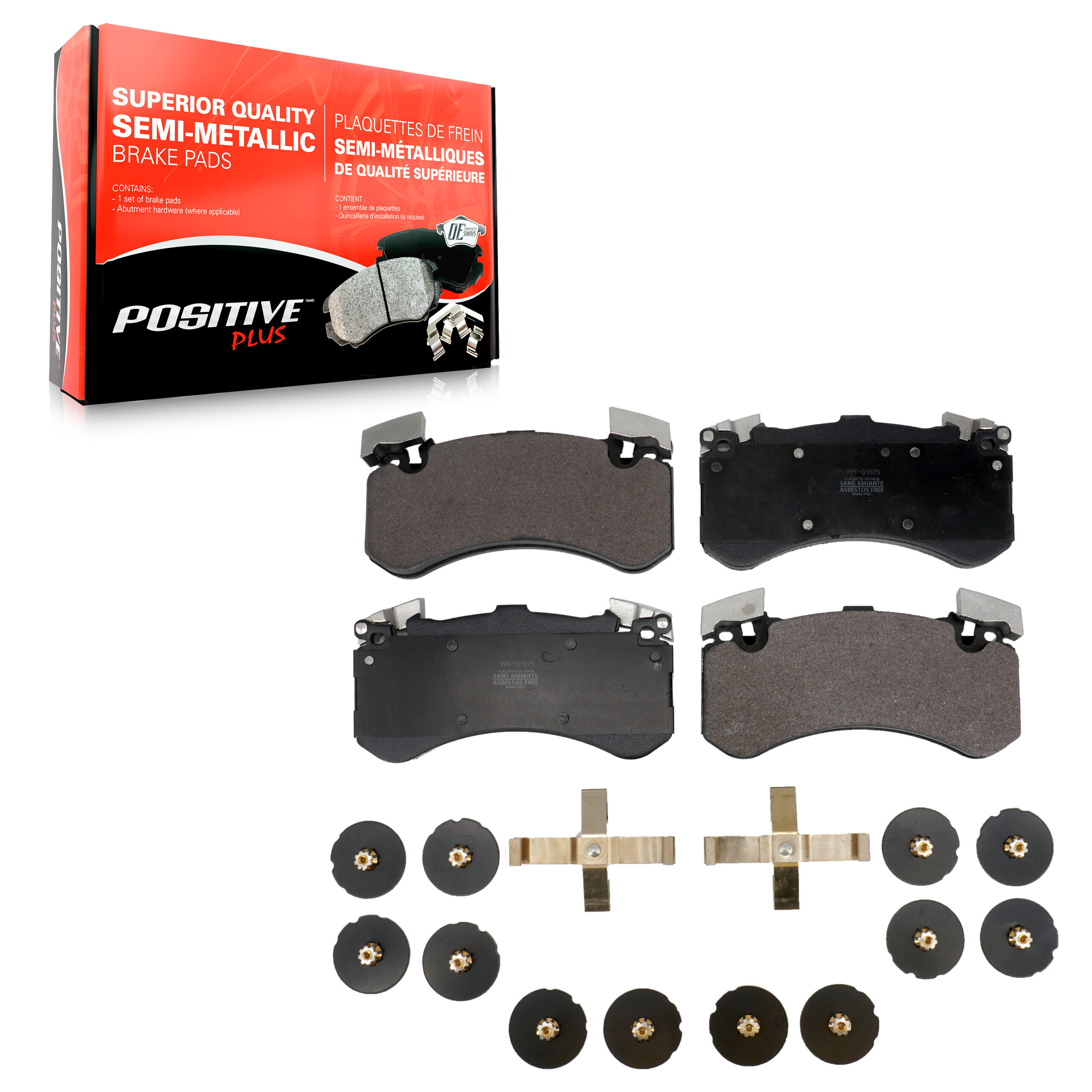 Positive Plus - PPF-D1575 - Front Disc Brake Pad