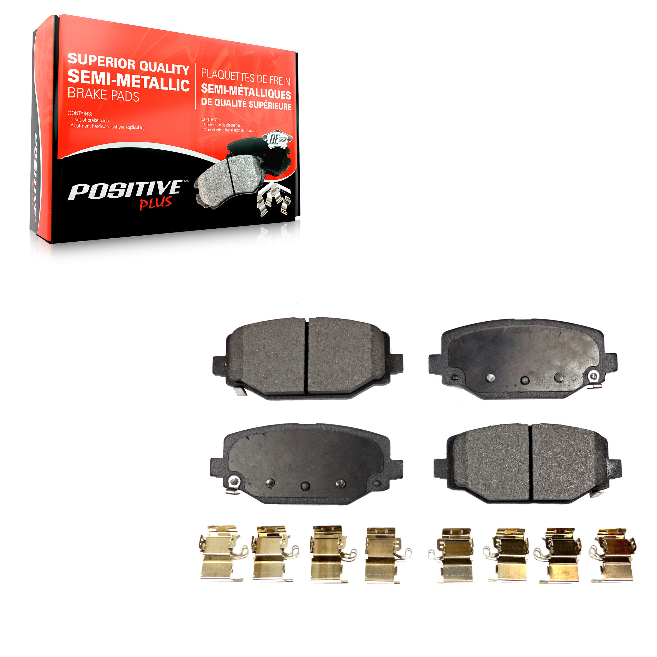 Positive Plus - PPF-D1596 - Rear Disc Brake Pad