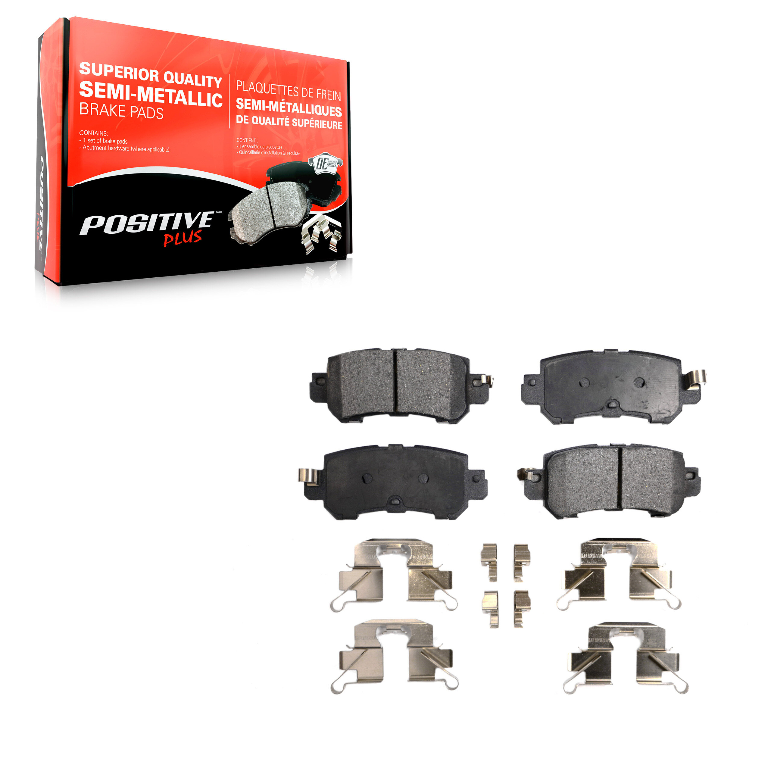 Positive Plus - PPF-D1624 - Rear Disc Brake Pad
