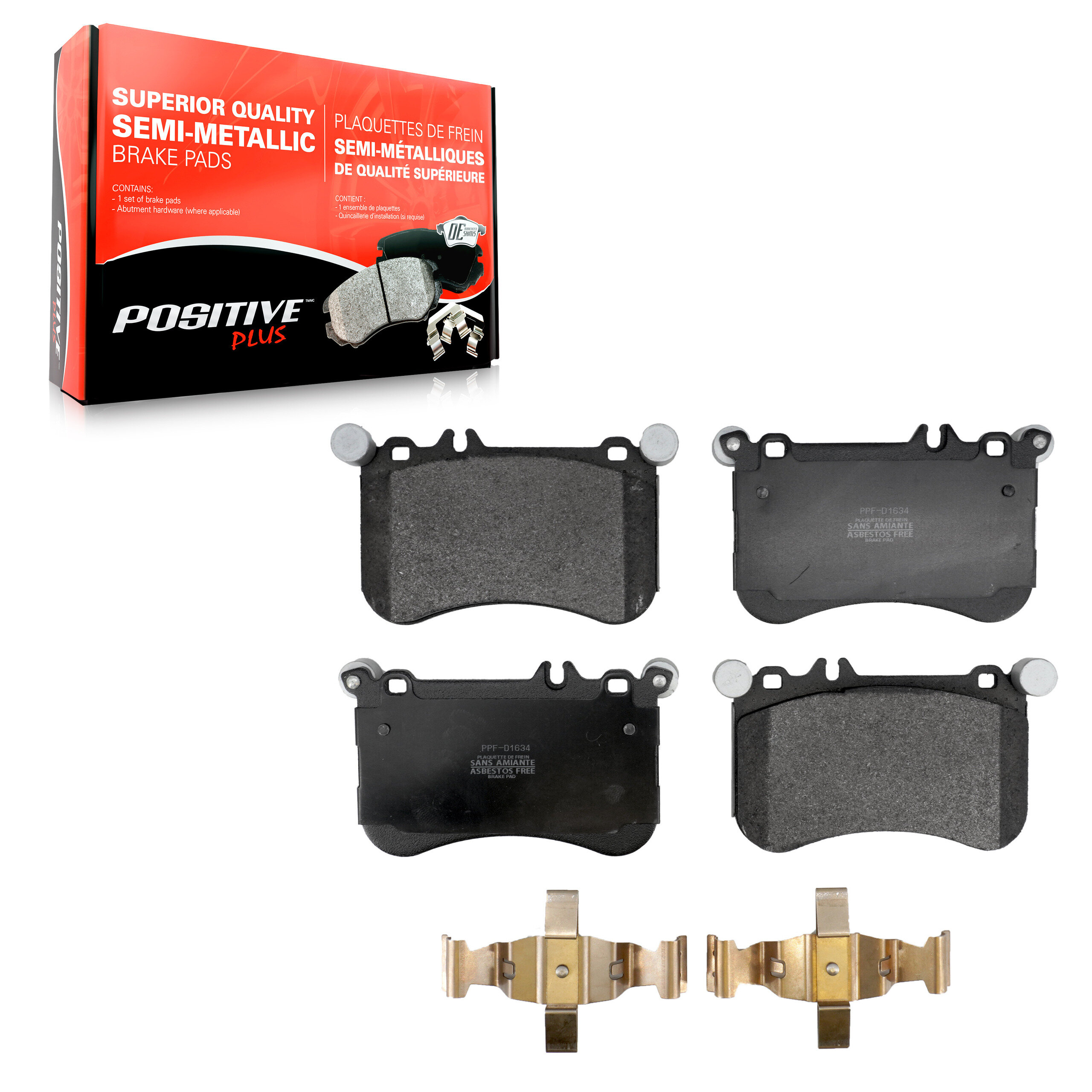 Positive Plus - PPF-D1634 - Front Disc Brake Pad