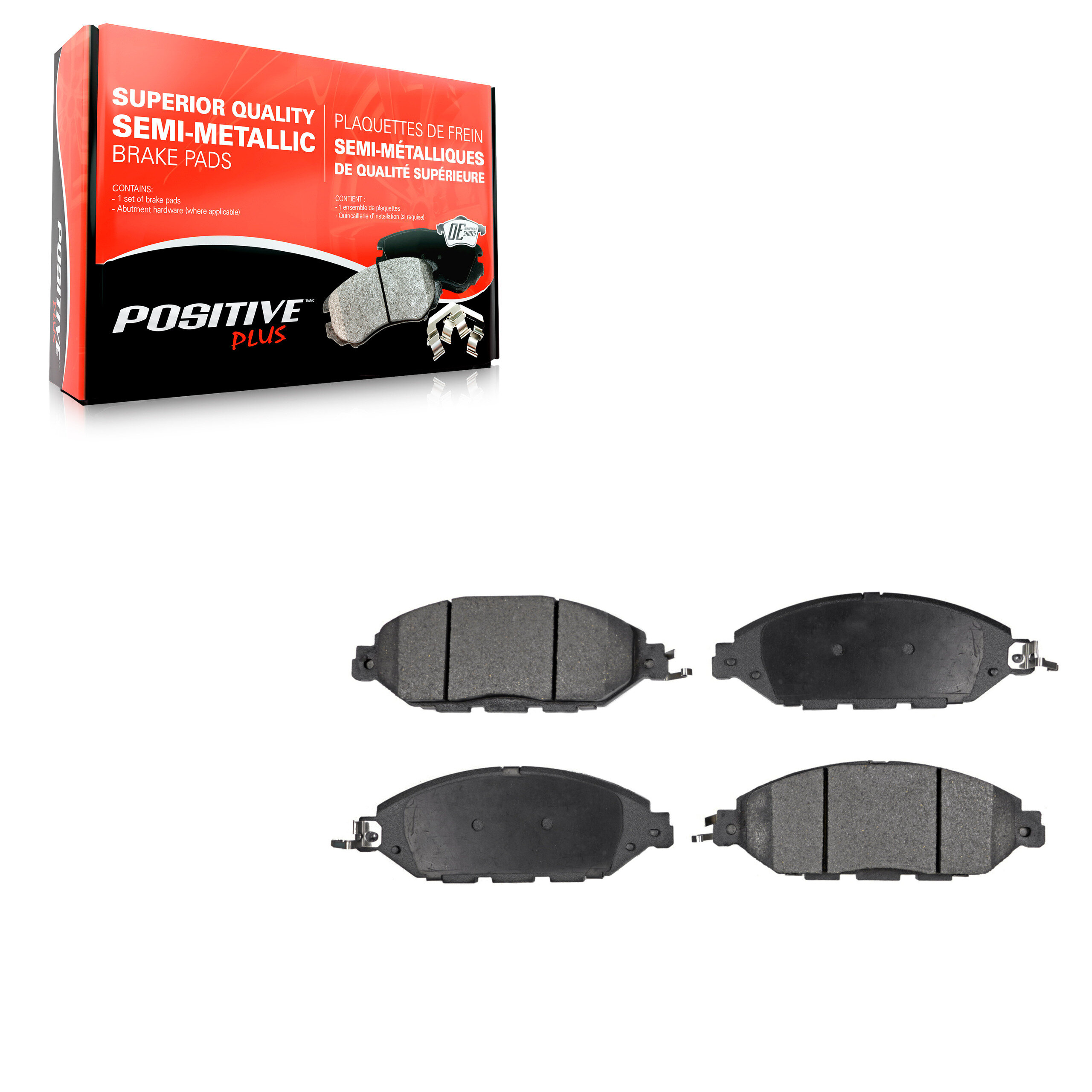 Positive Plus - PPF-D1649 - Front Disc Brake Pad