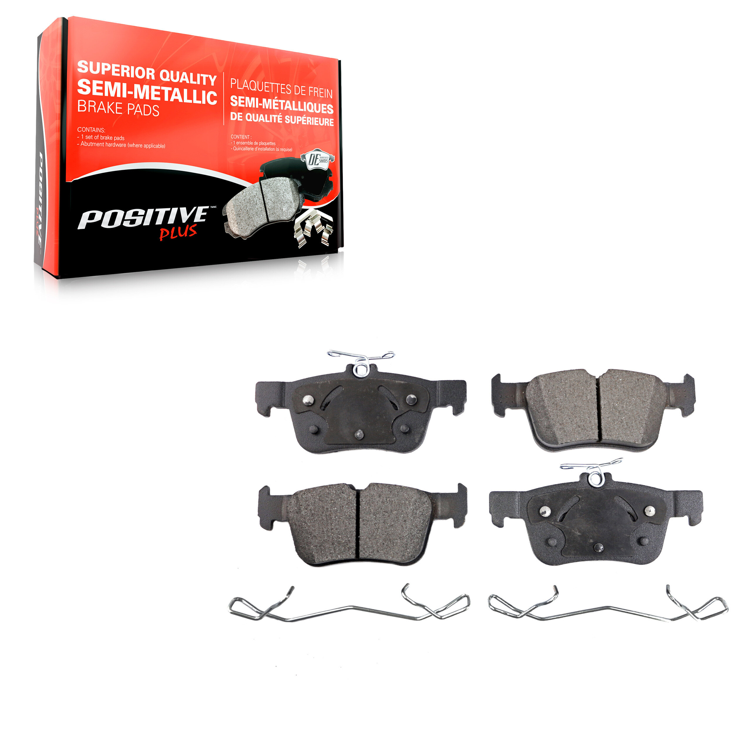 Positive Plus - PPF-D1665 - Rear Disc Brake Pad