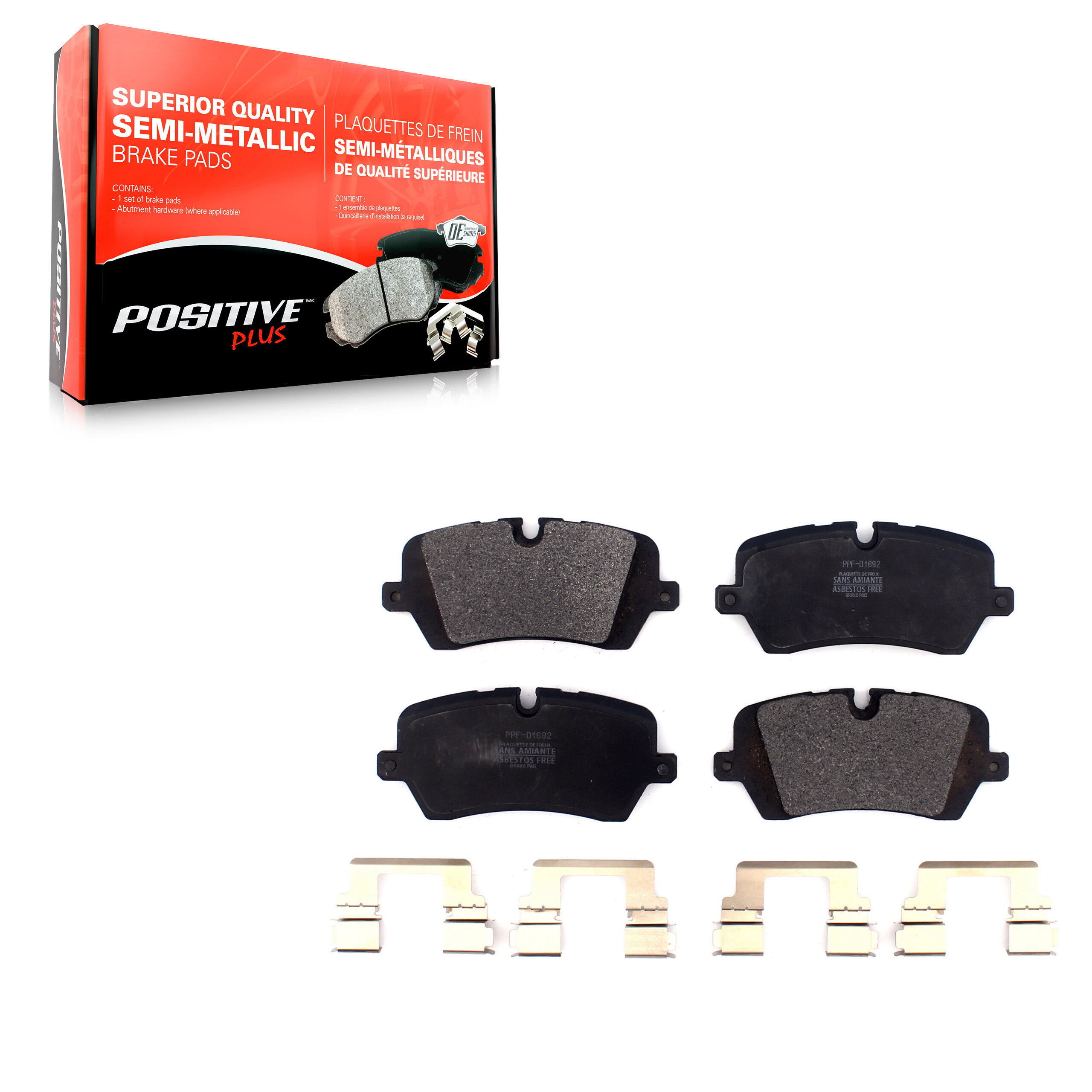 Positive Plus - PPF-D1692 - Rear Disc Brake Pad