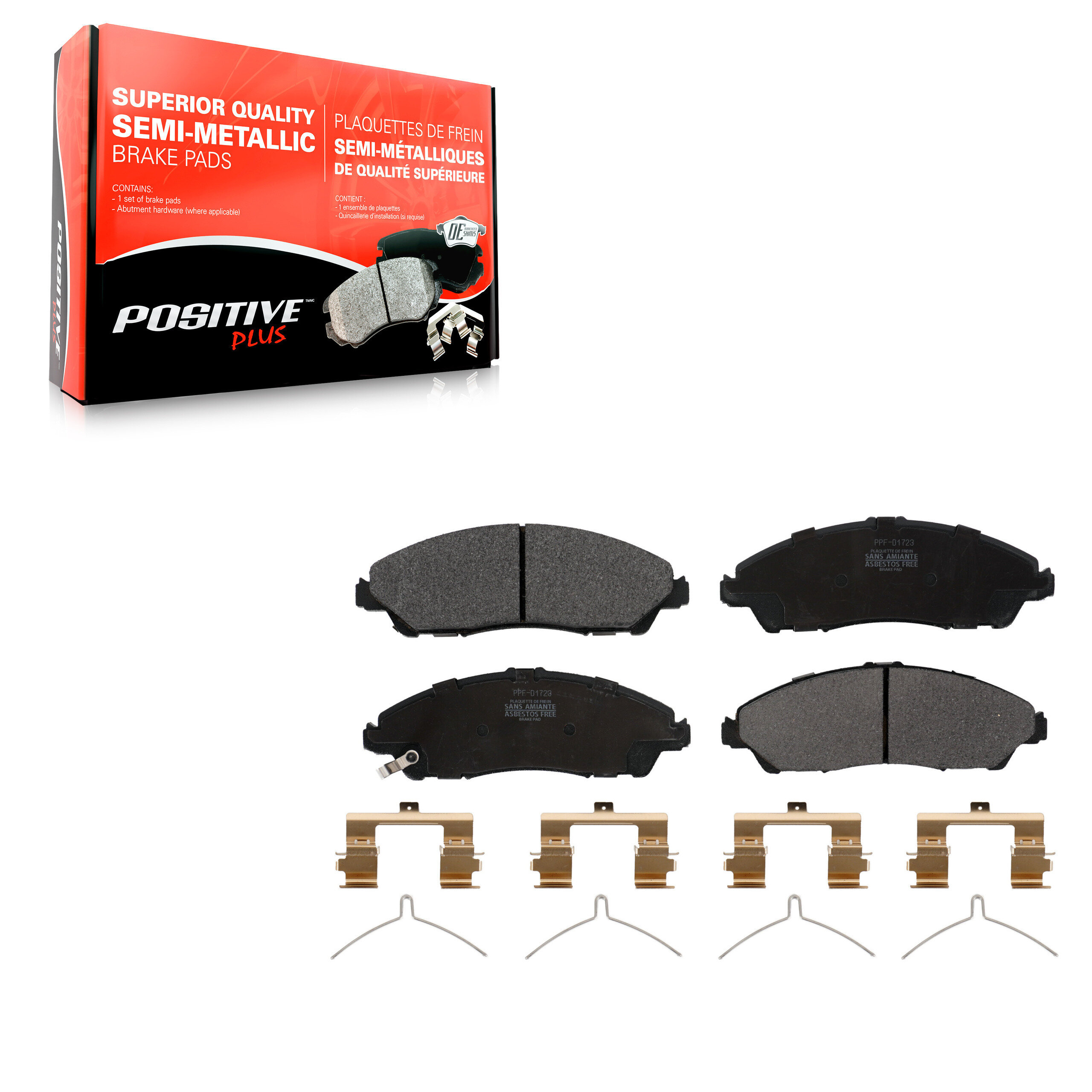Positive Plus - PPF-D1723 - Front Disc Brake Pad