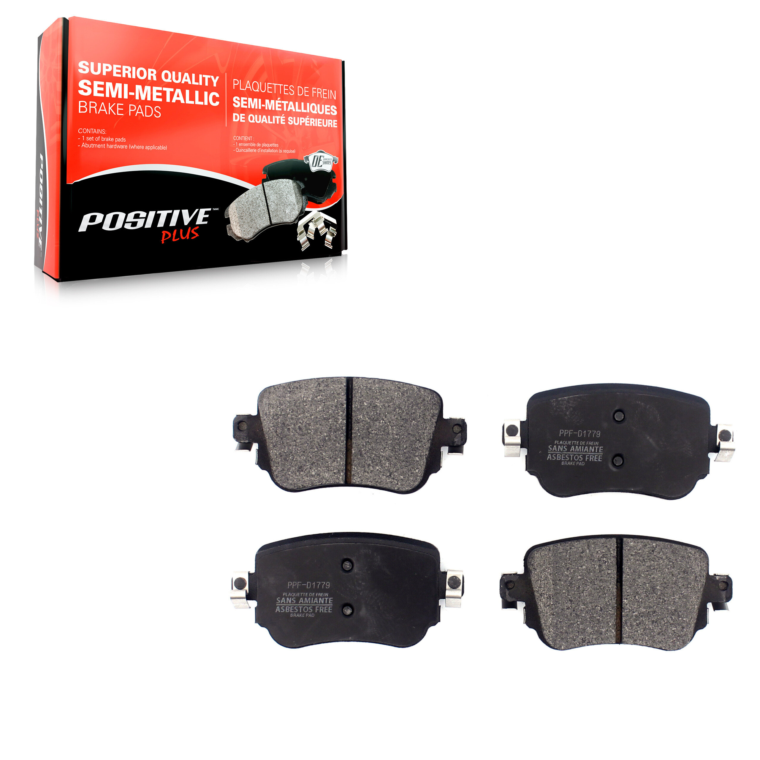 Positive Plus - PPF-D1779 - Rear Disc Brake Pad