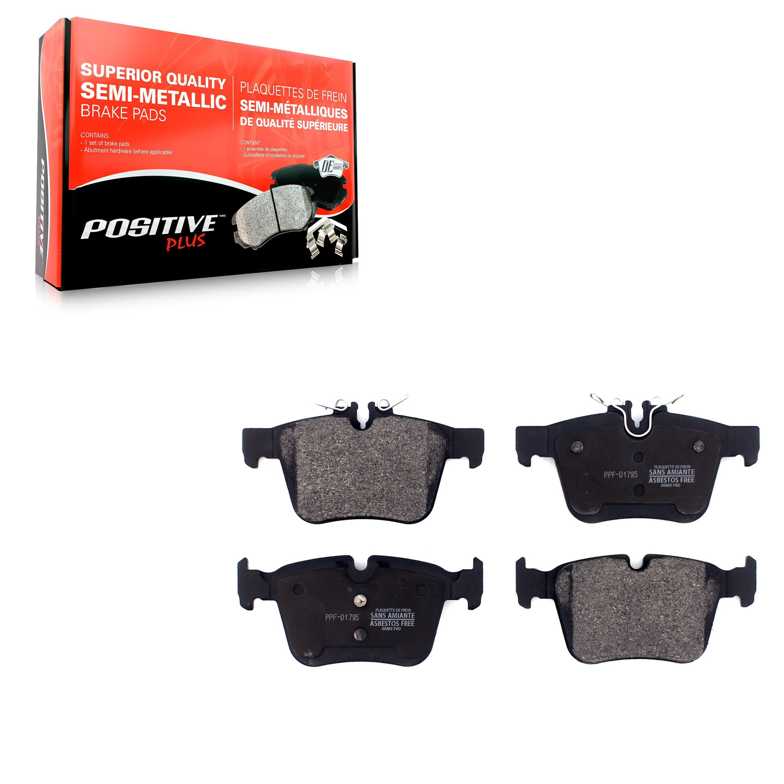 Positive Plus - PPF-D1795 - Rear Disc Brake Pad