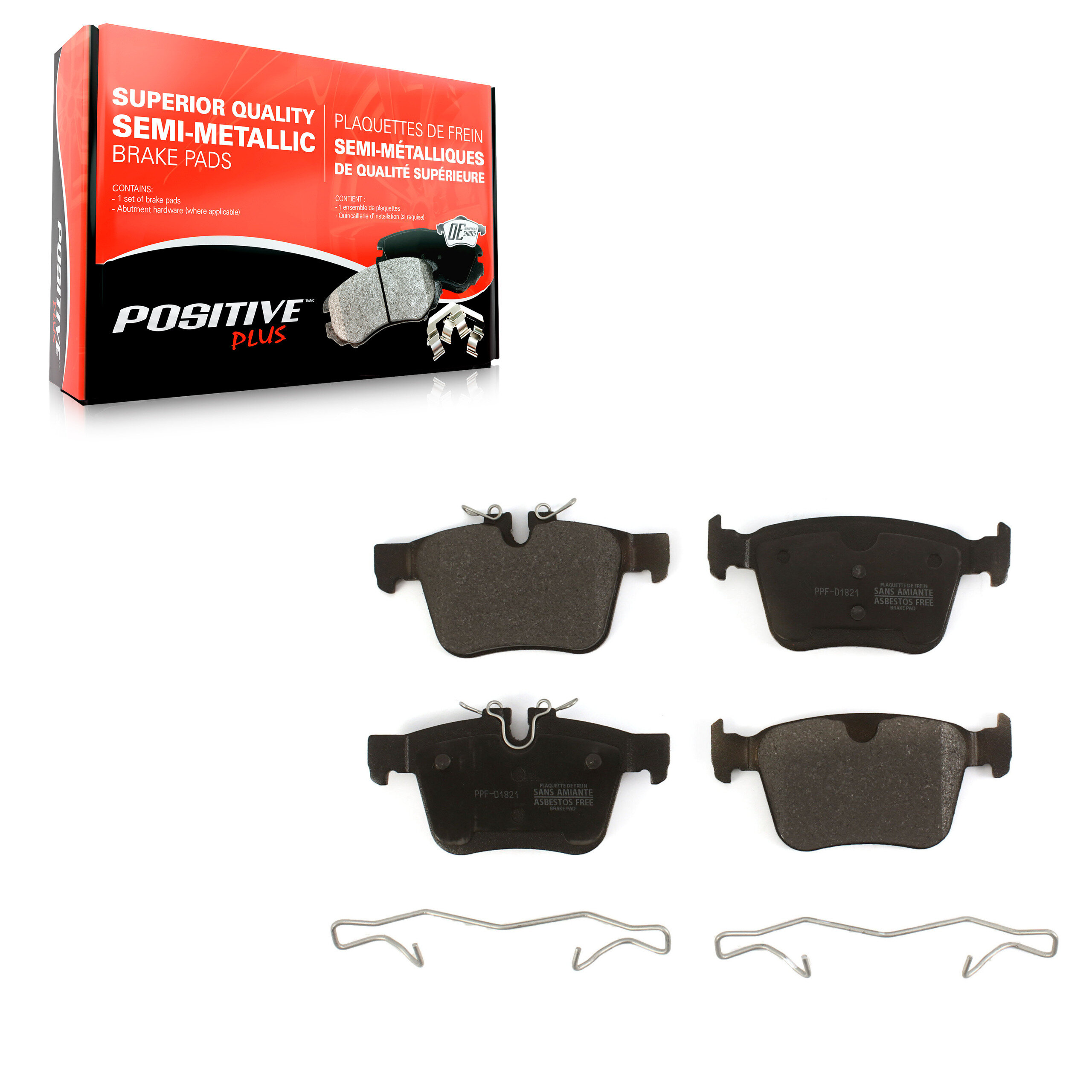 Positive Plus - PPF-D1821 - Rear Disc Brake Pad