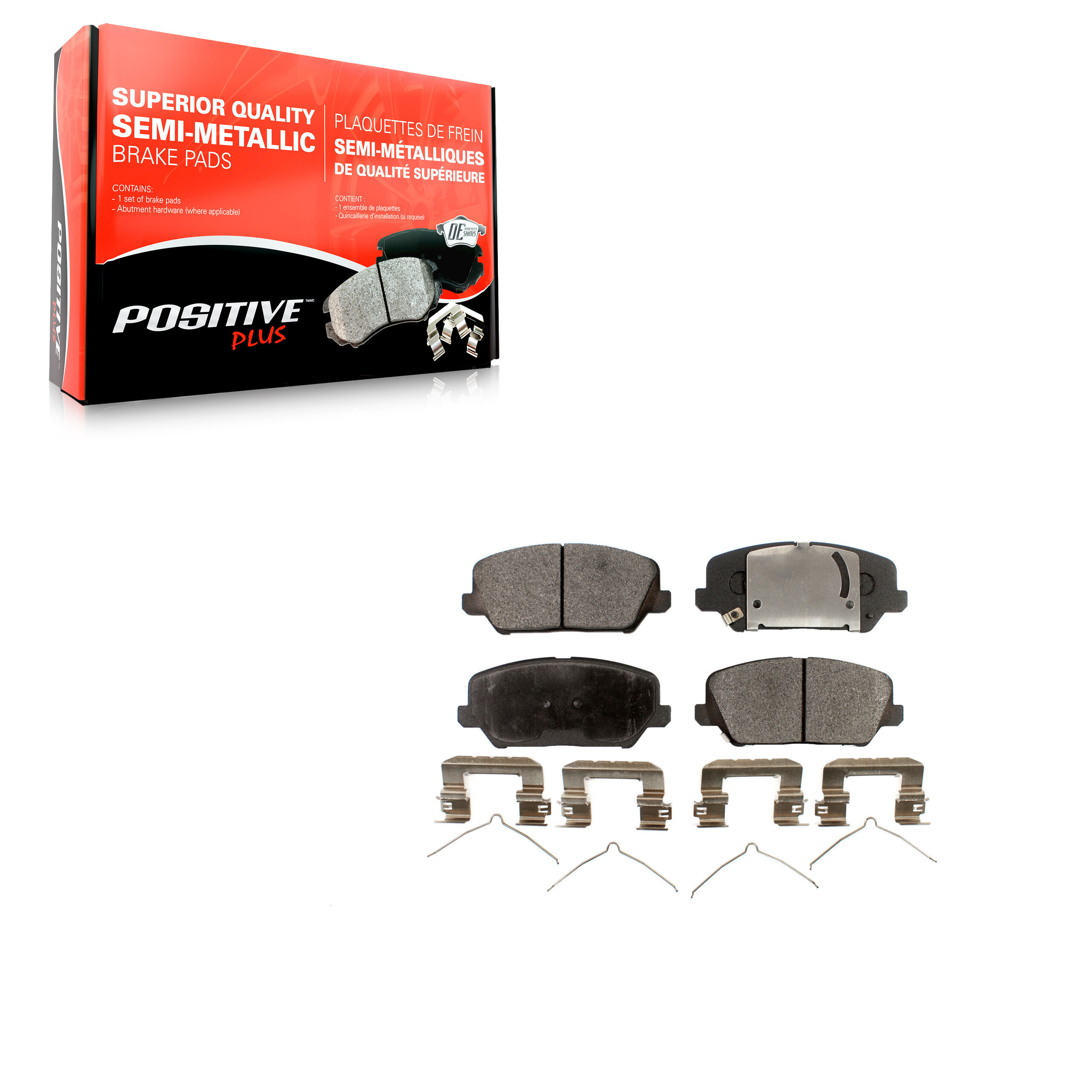 Positive Plus - PPF-D1827 - Front Disc Brake Pad
