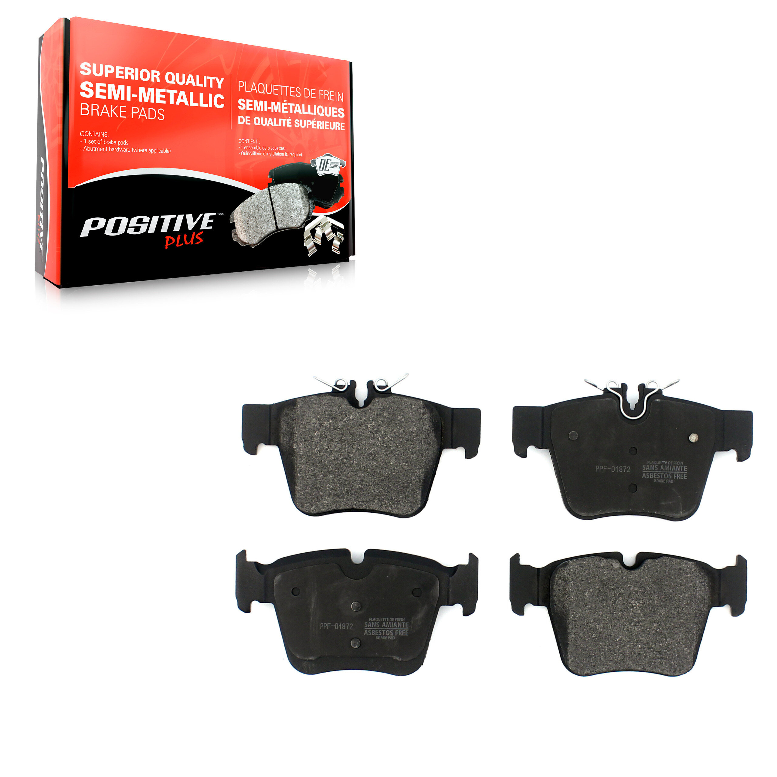 Positive Plus - PPF-D1872 - Rear Disc Brake Pad