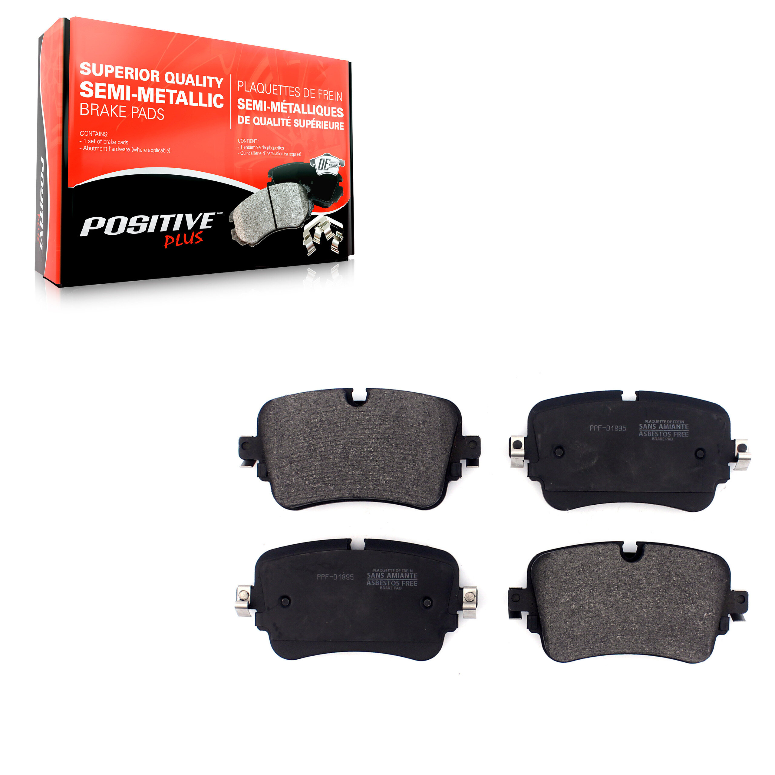 Positive Plus - PPF-D1895 - Rear Disc Brake Pad