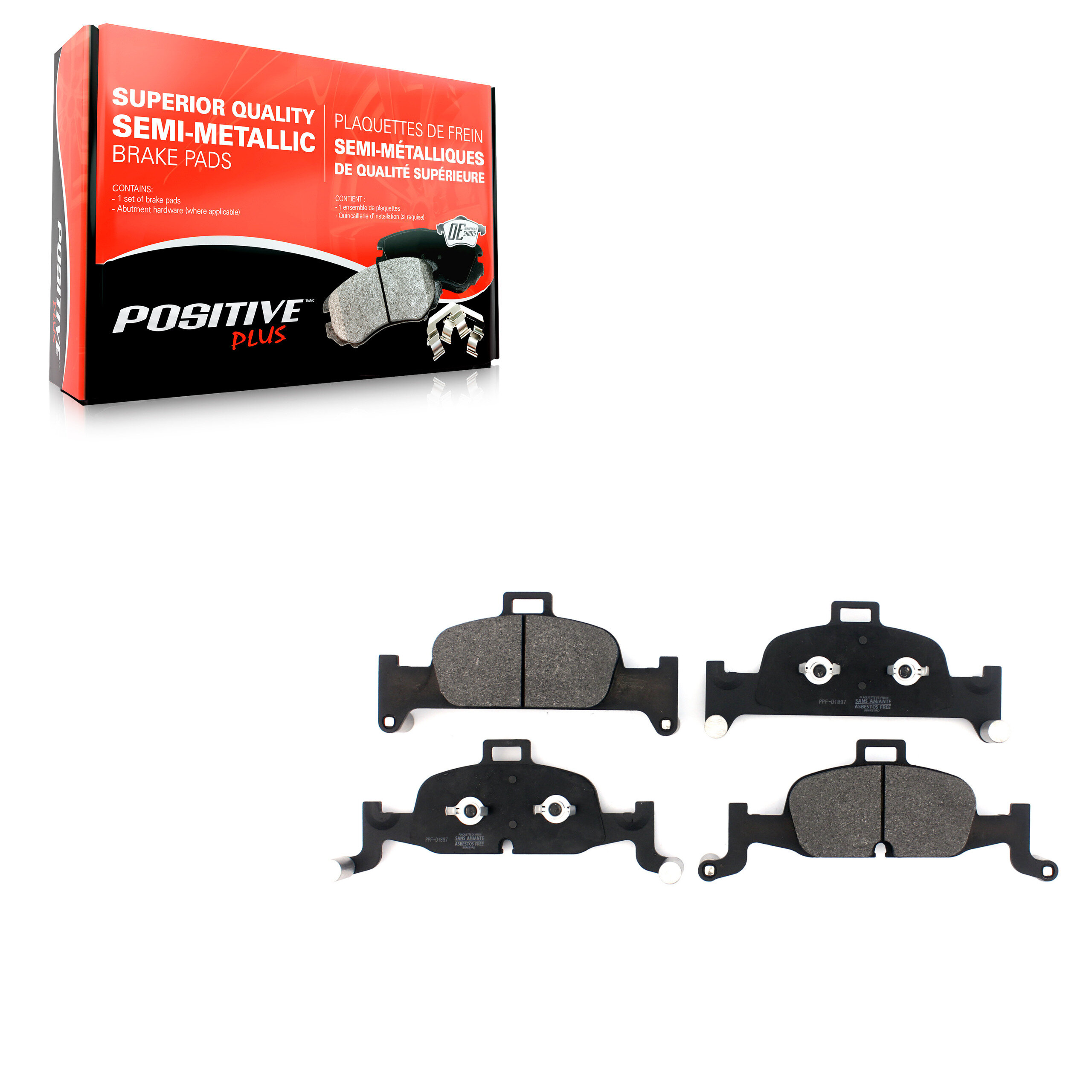 Positive Plus - PPF-D1897 - Front Disc Brake Pad