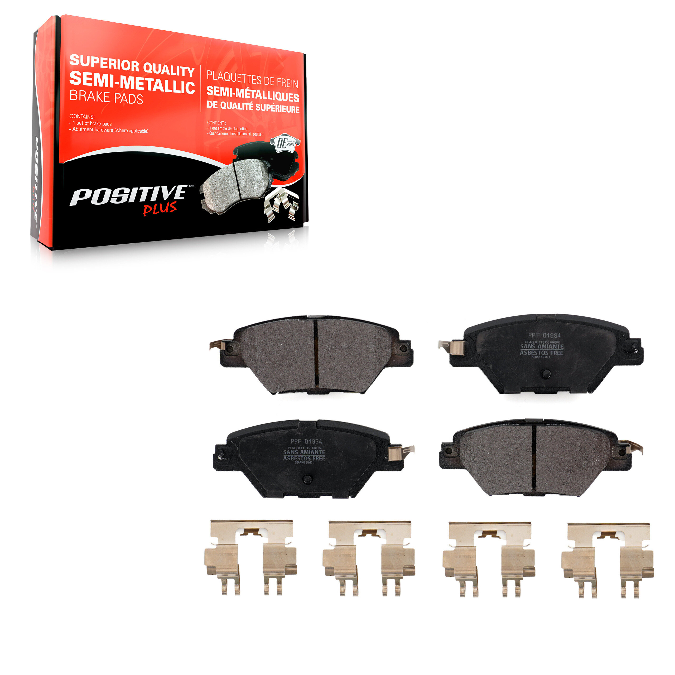 Positive Plus - PPF-D1934 - Rear Disc Brake Pad