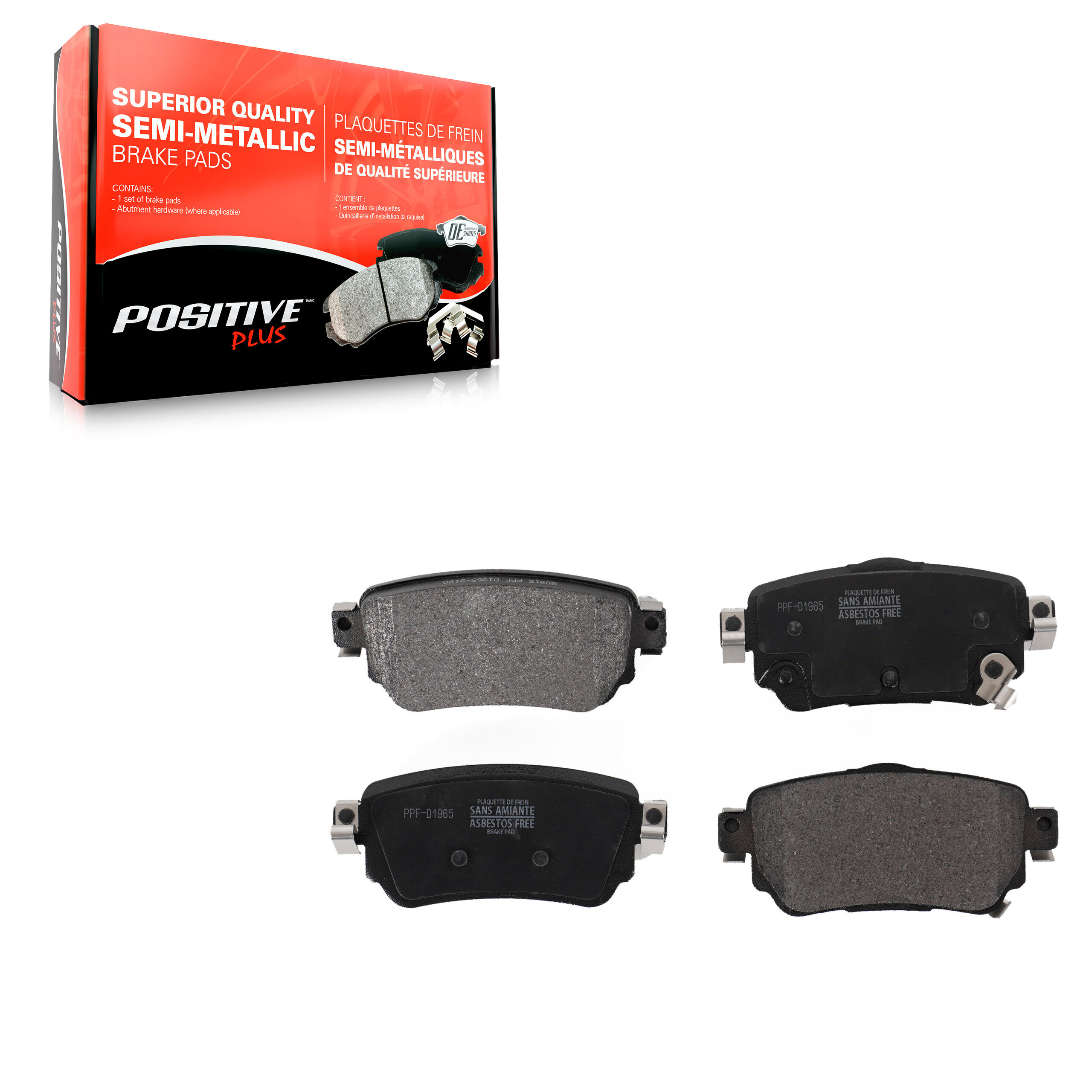 Positive Plus - PPF-D1965 - Rear Disc Brake Pad