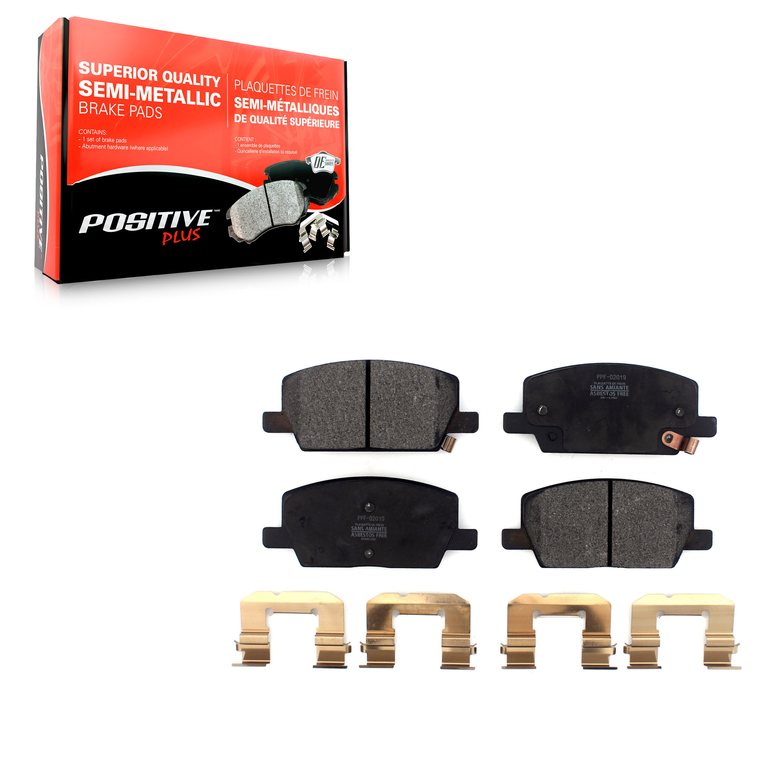 Positive Plus - PPF-D2019 - Front Disc Brake Pad