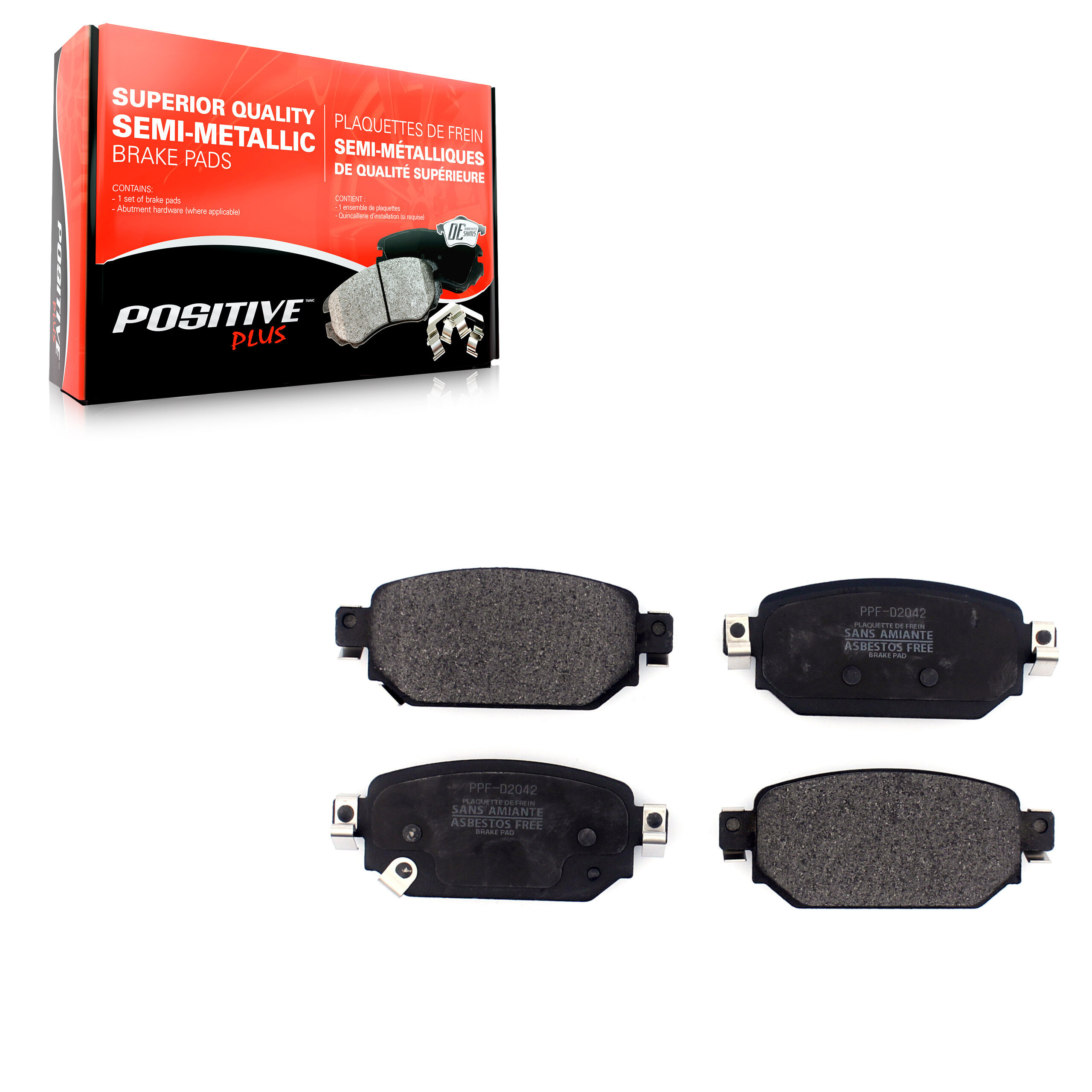 Positive Plus - PPF-D2042 - Rear Disc Brake Pad