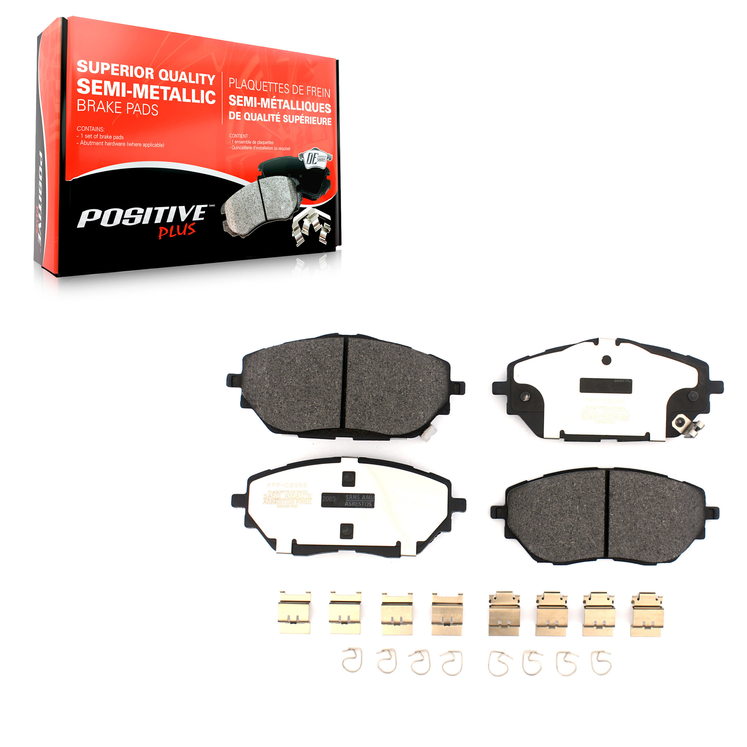 Positive Plus - PPF-D2065 - Front Disc Brake Pad