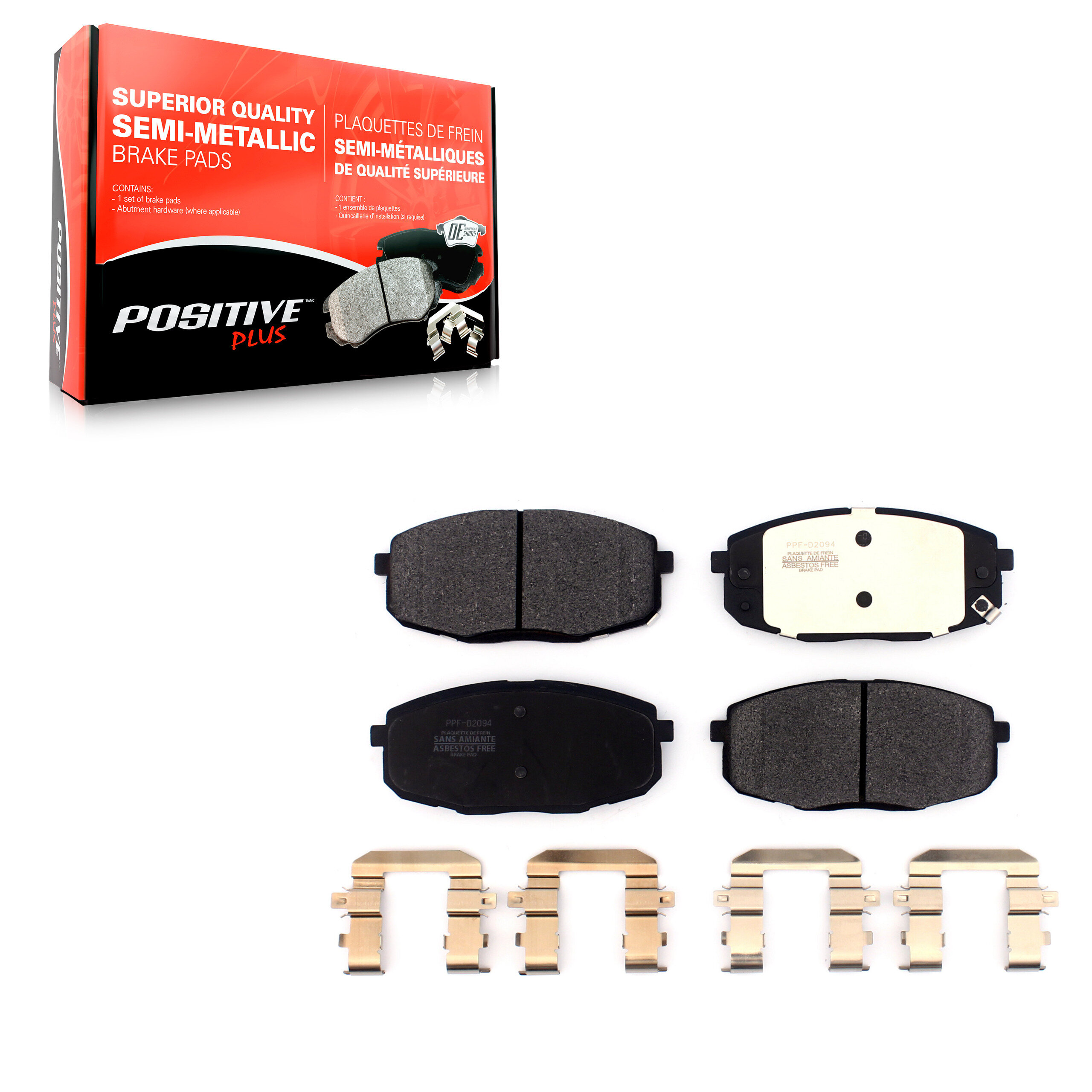 Positive Plus - PPF-D2094 - Front Disc Brake Pad