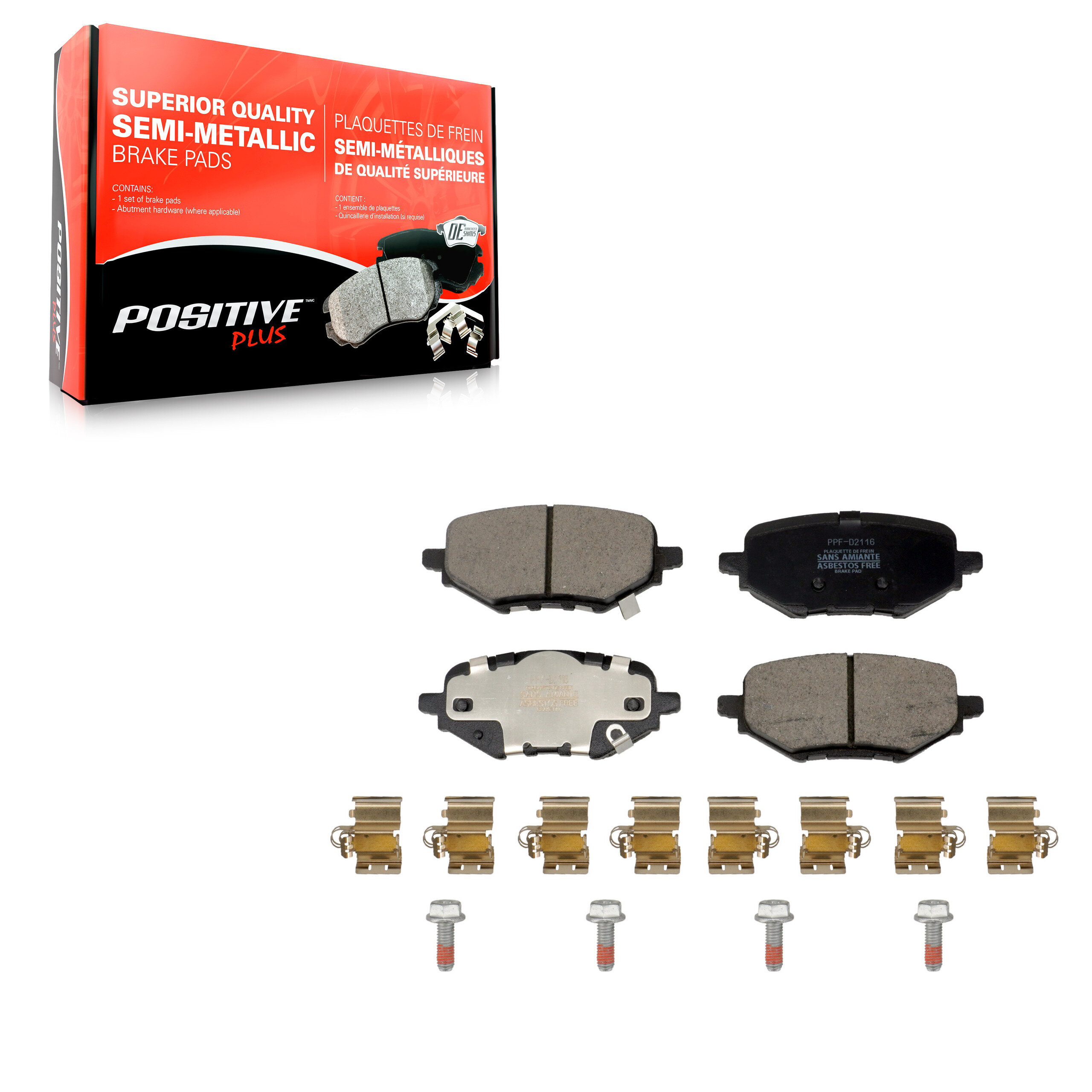 Positive Plus - PPF-D2116 - Rear Disc Brake Pad