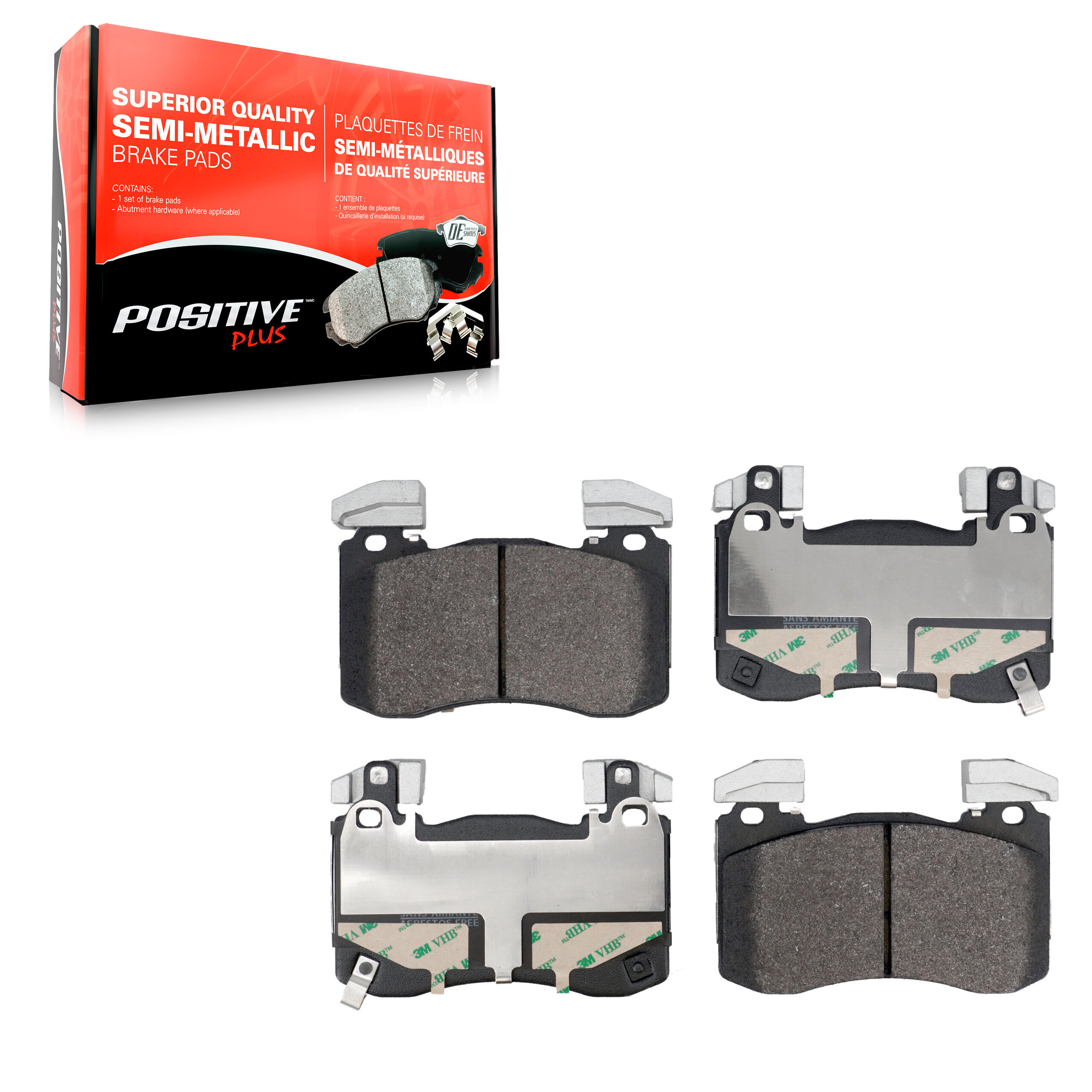 Positive Plus - PPF-D2145 - Front Disc Brake Pad