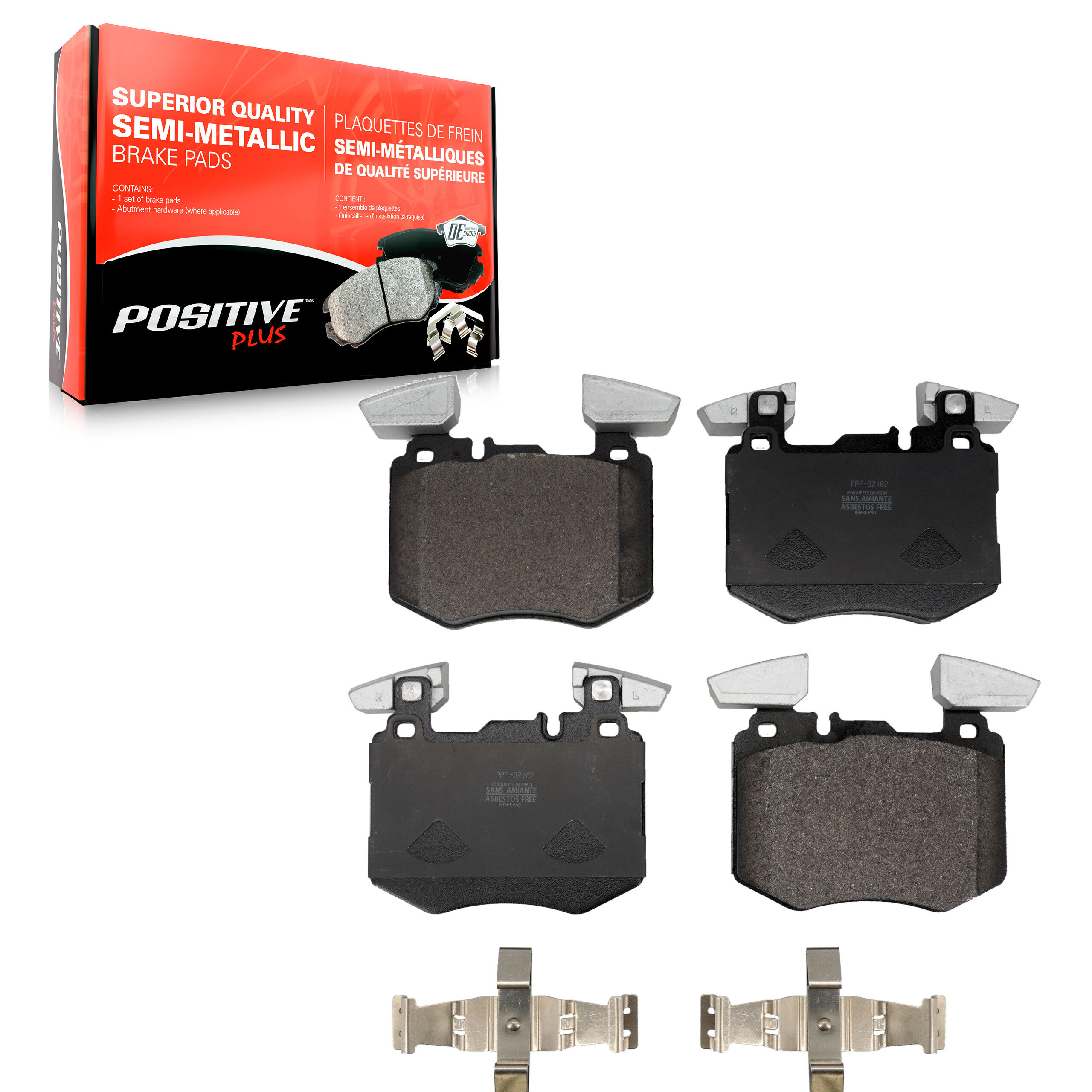 Positive Plus - PPF-D2162 - Front Disc Brake Pad