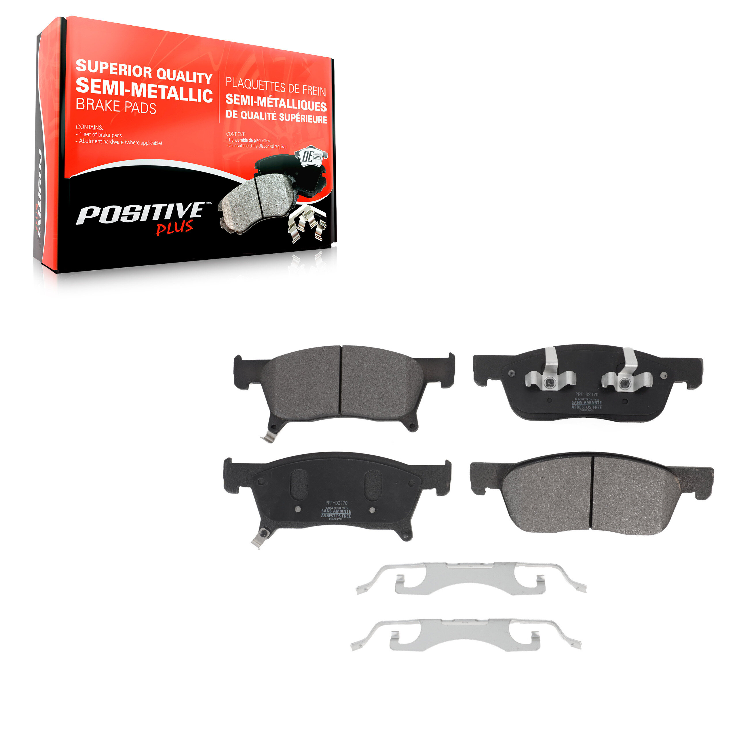 Positive Plus - PPF-D2170 - Front Disc Brake Pad