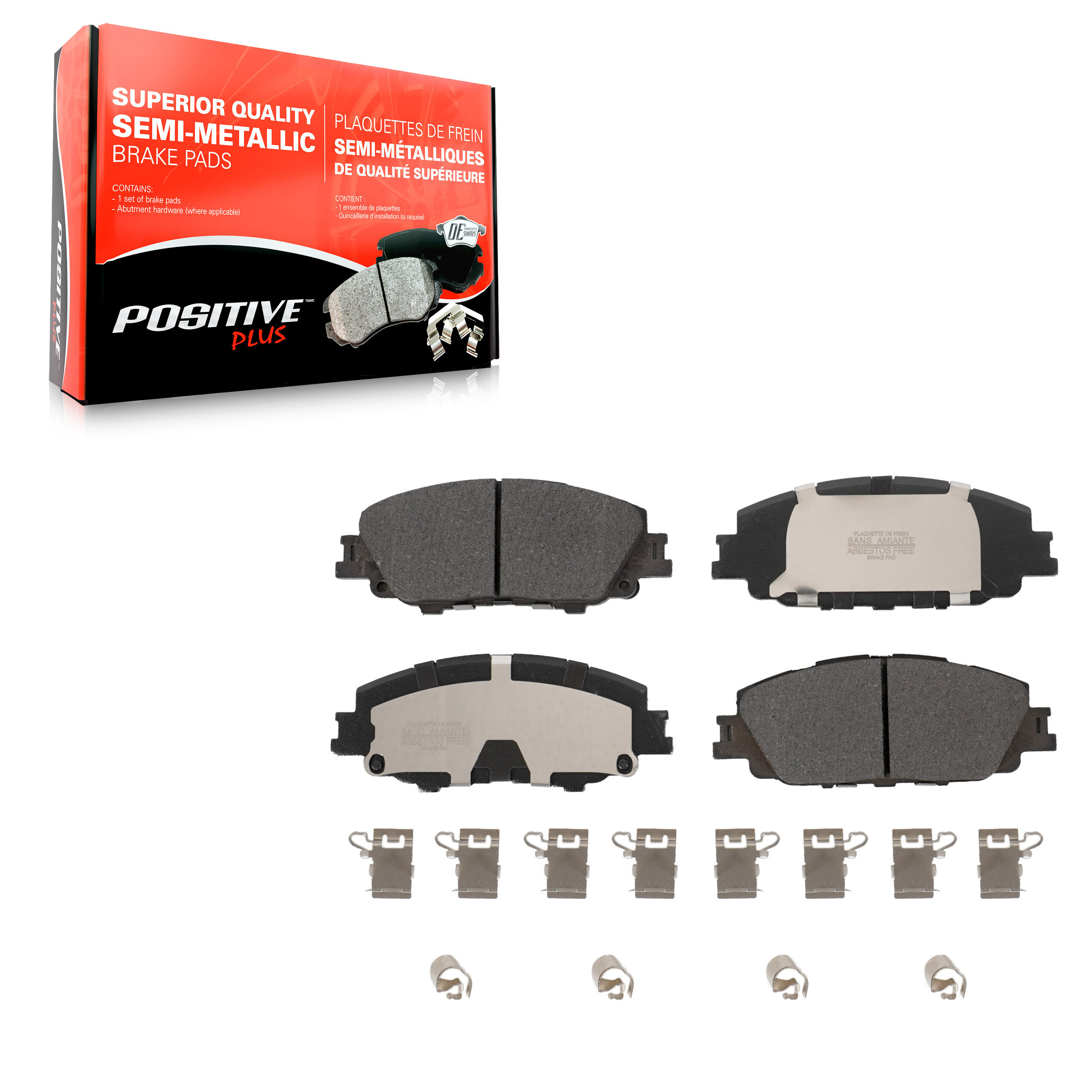 Positive Plus - PPF-D2176 - Front Disc Brake Pad