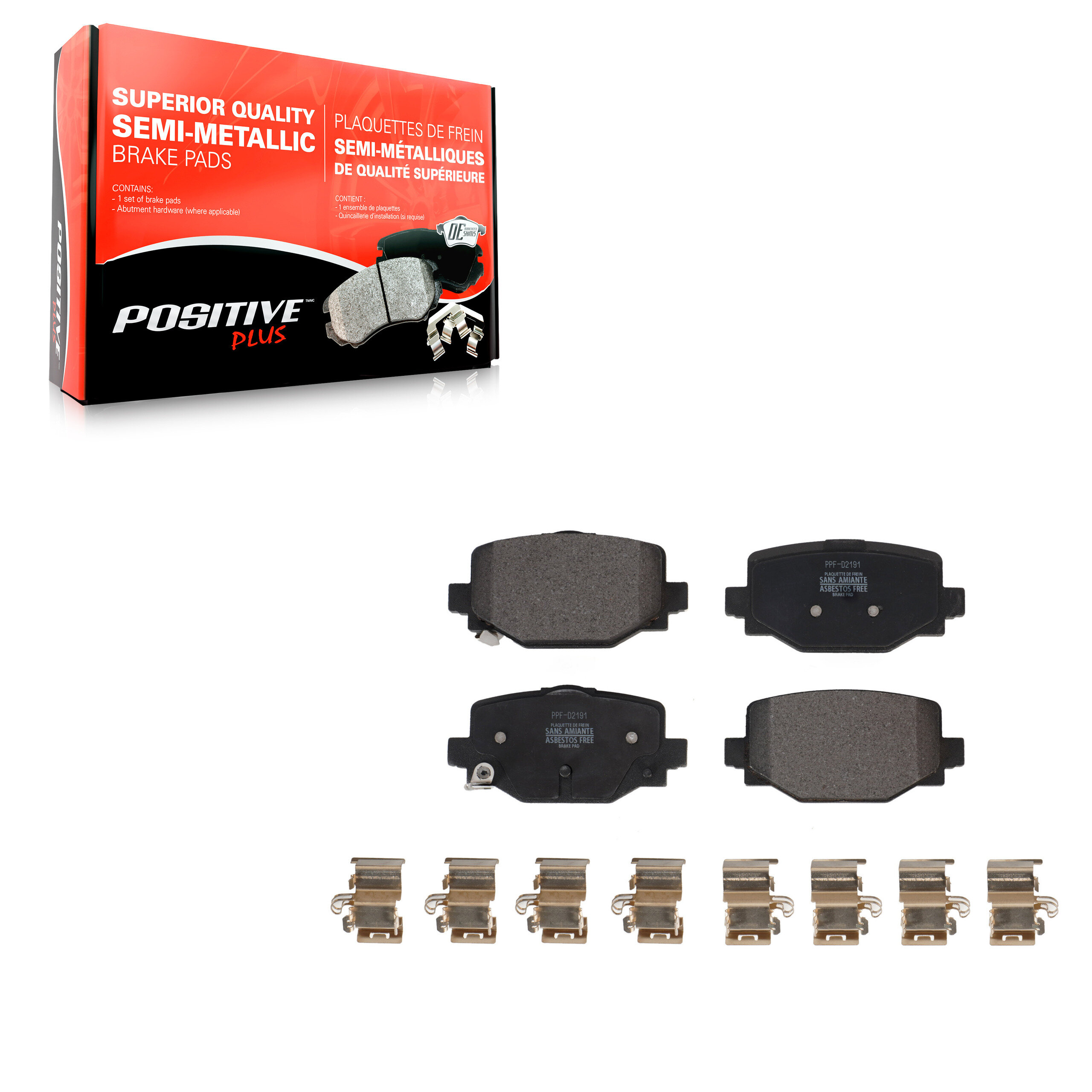 Positive Plus - PPF-D2191 - Rear Disc Brake Pad