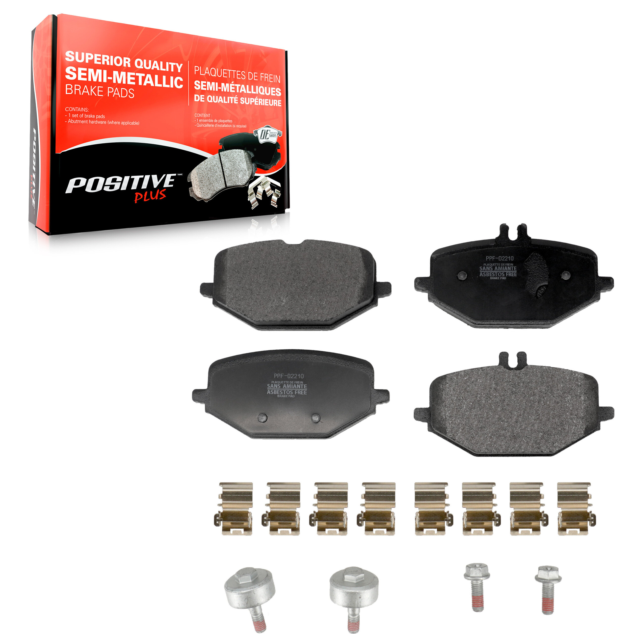 Positive Plus - PPF-D2210 - Rear Disc Brake Pad