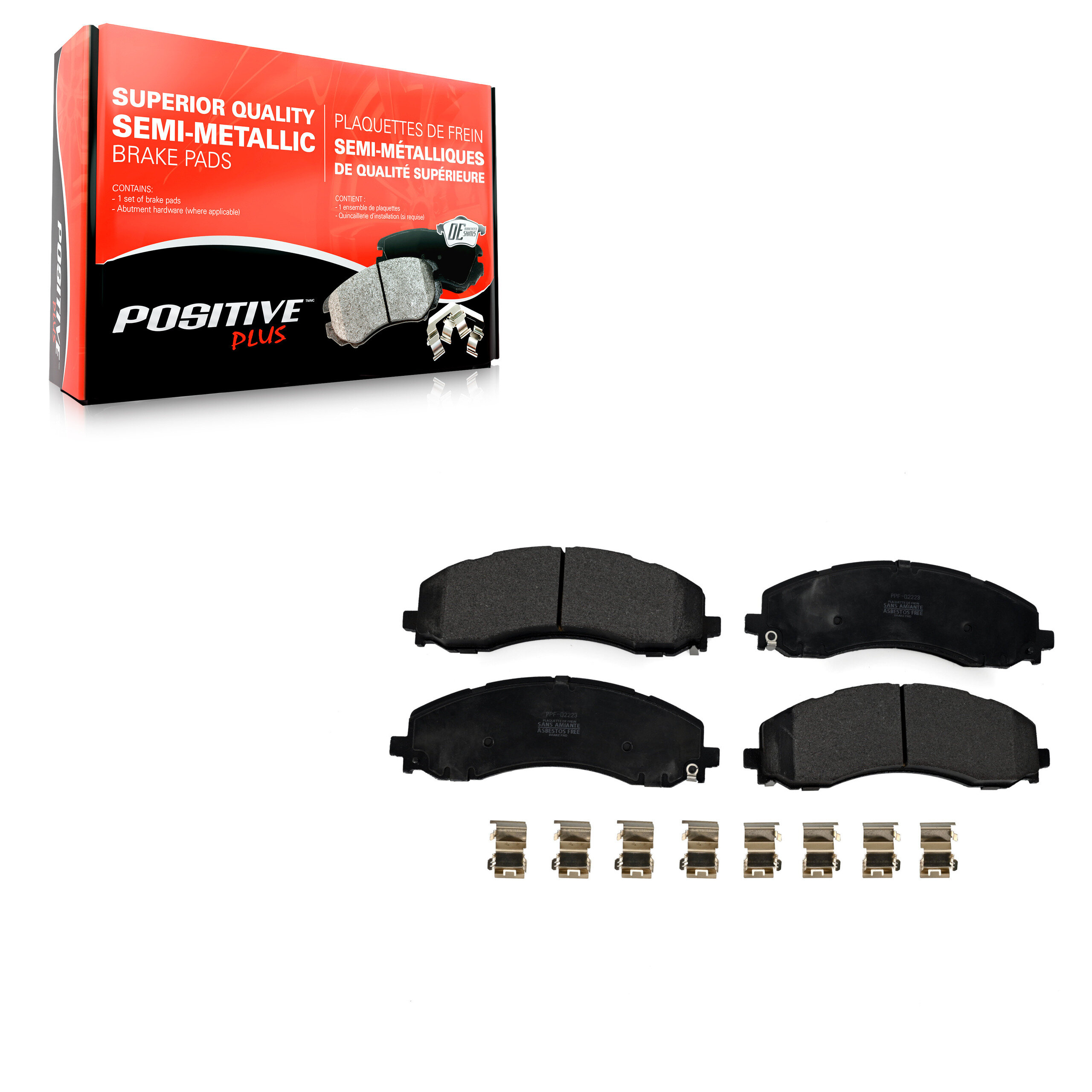 Positive Plus - PPF-D2223 - Front Disc Brake Pad